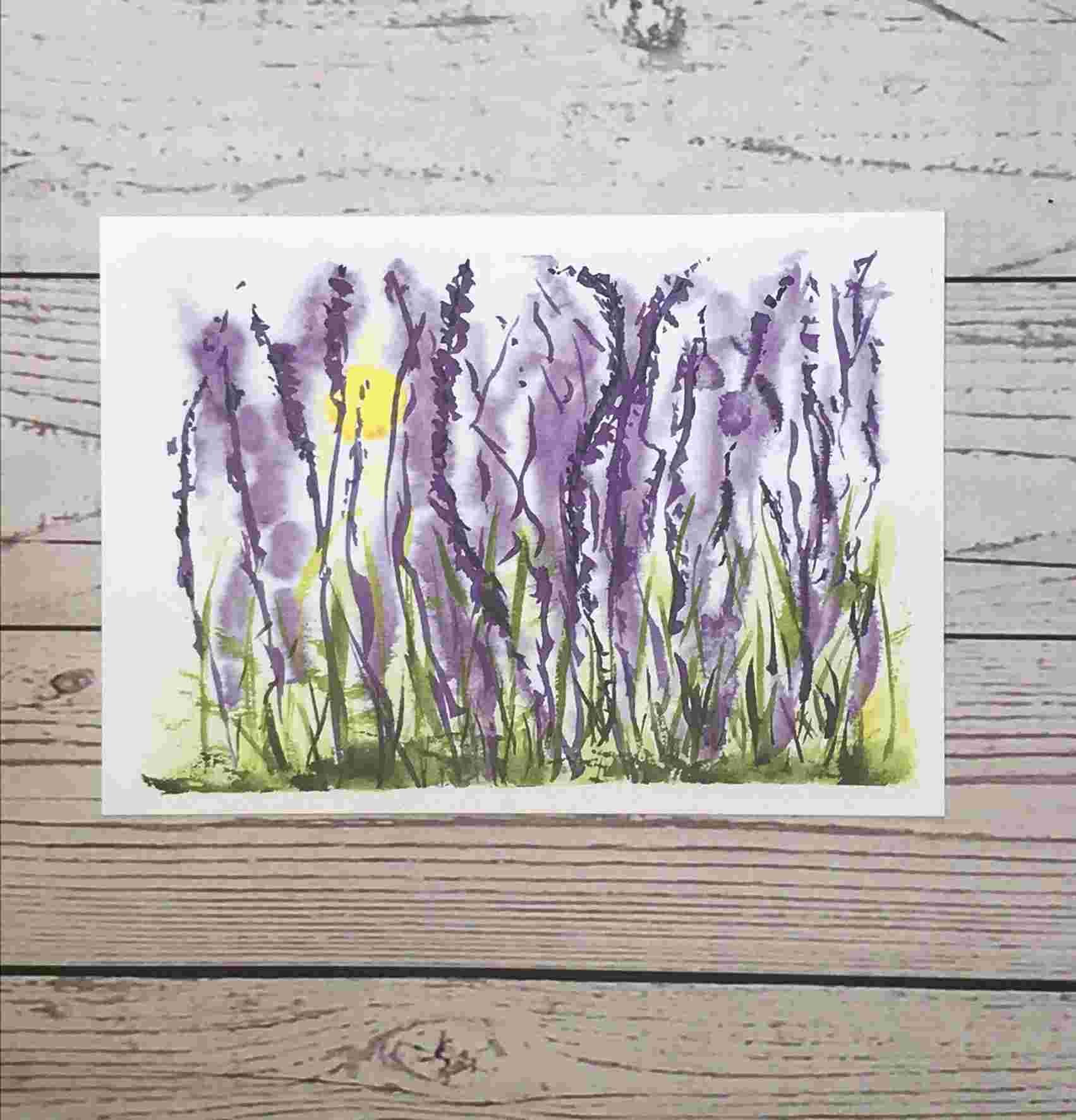 Sunrise at the Lavender Farm Print