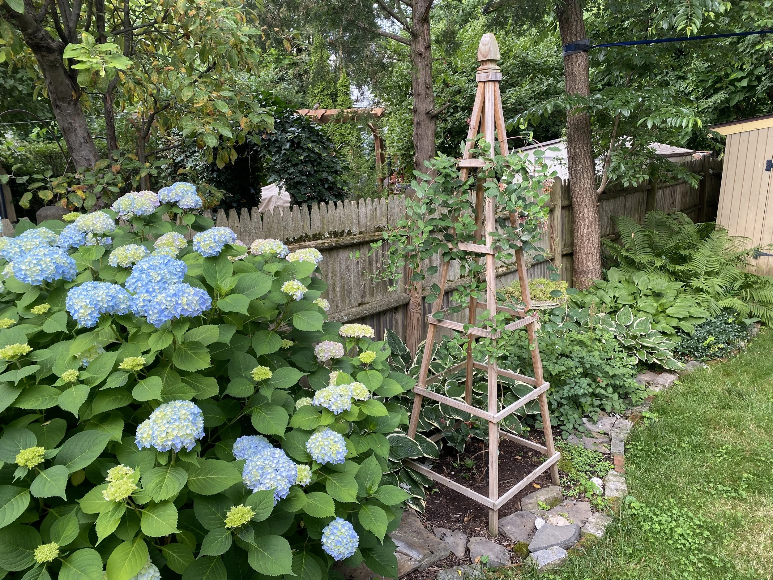 Designing and working in my garden is my creative outlet from April to September.