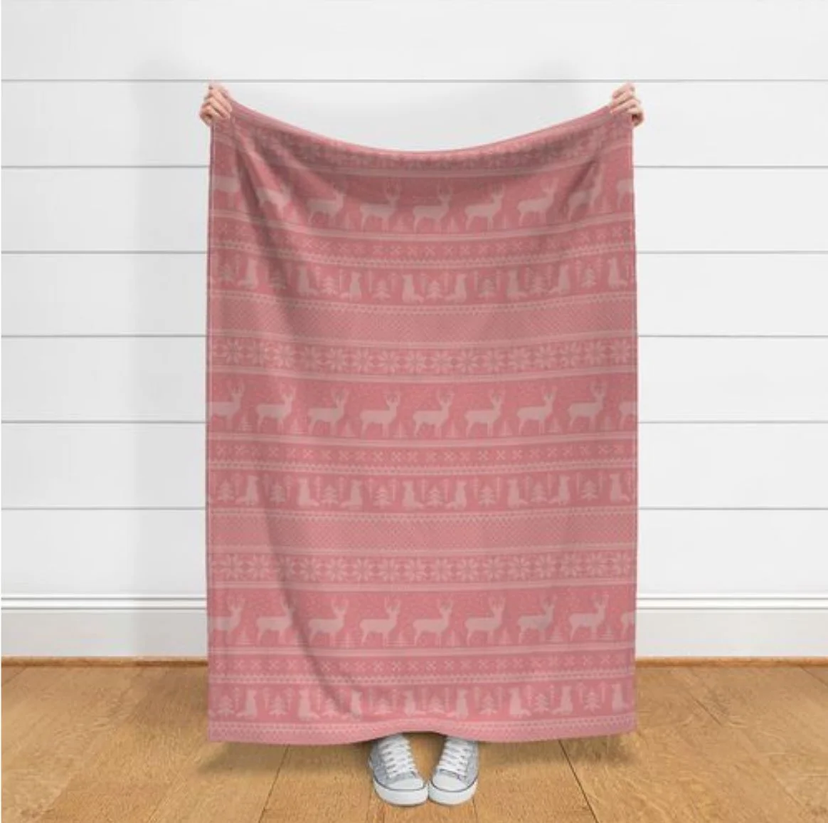 Nordic Knit Throw Blanket