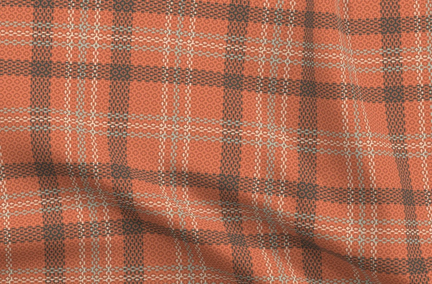 230404 / Lodge Retreat Plaid / Rust