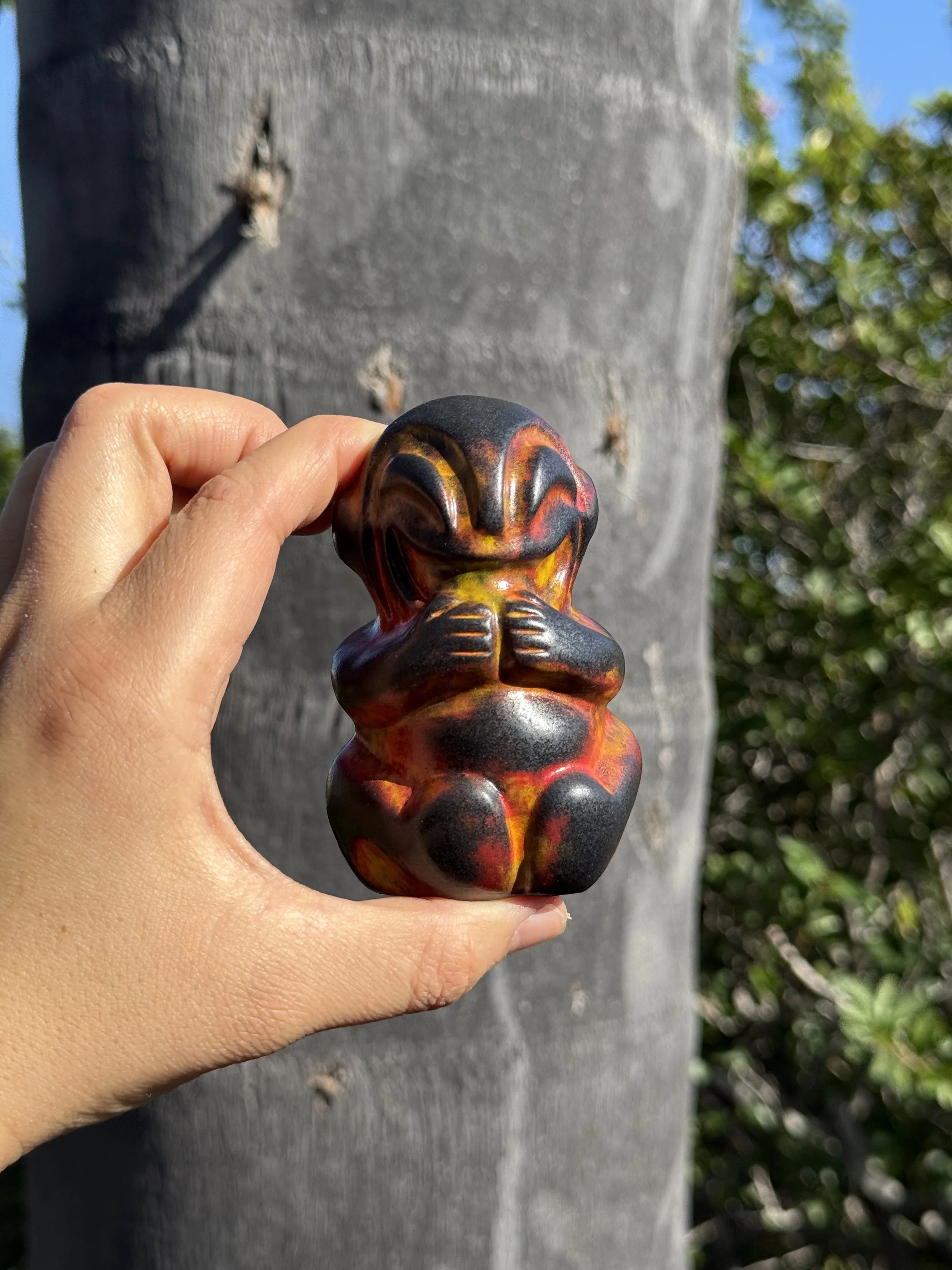 Mini Cannibal Rum Sipper - Lava Glaze