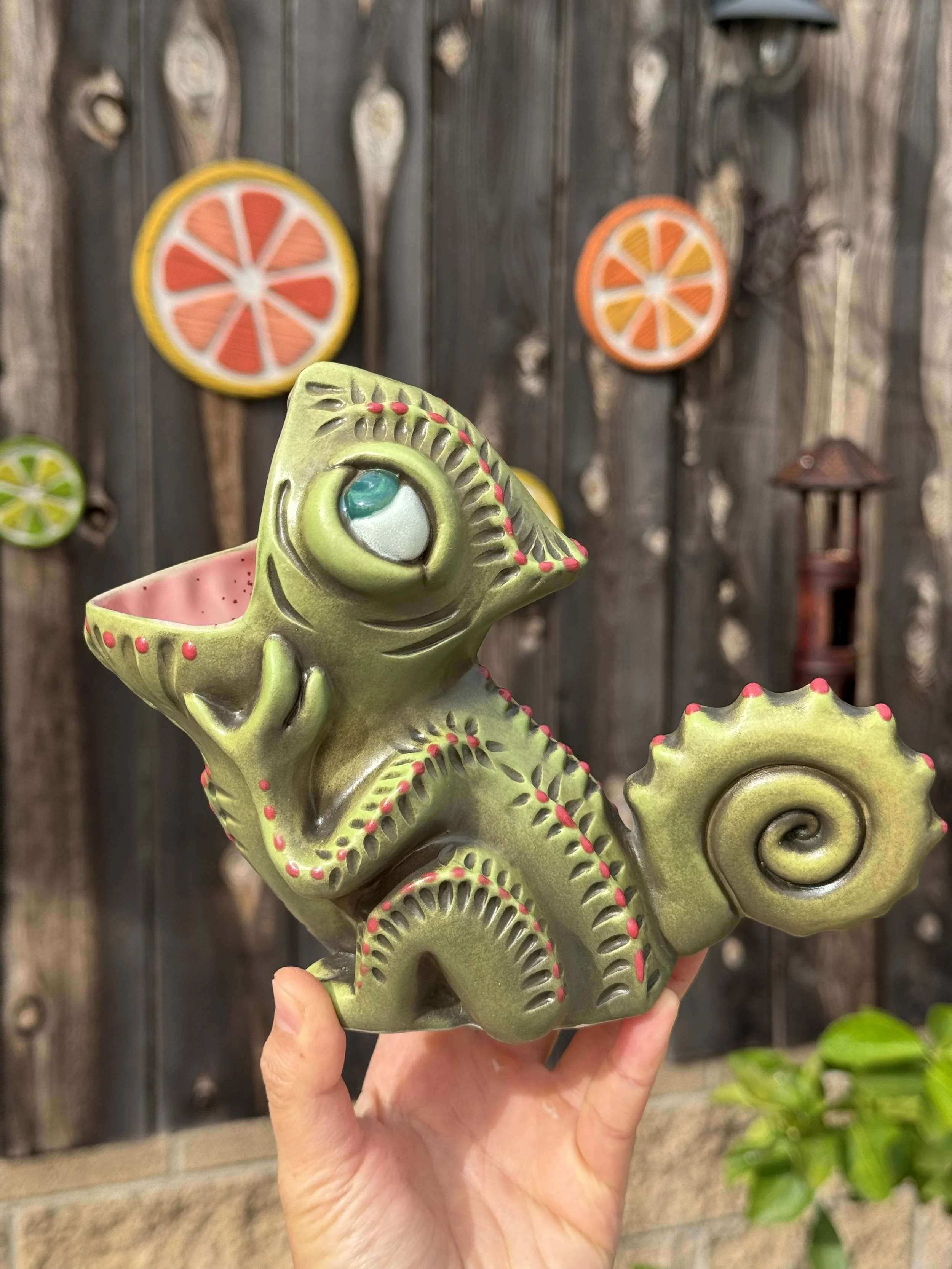 "Red Dot Surprise" Joe the Suffering Chameleon - #152