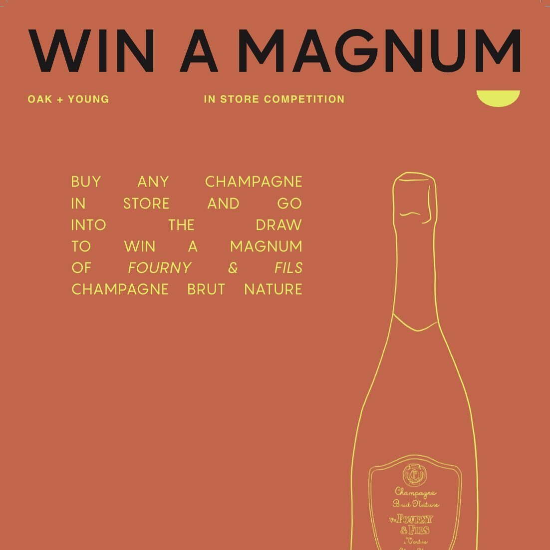 Giveaway Time - WIN A MAGNUM OF CHAMPAGNE

Buy any champagne in-store and go into the draw to win a magnum of FOURNY &amp; FILLS CHAMPAGNE BRUT NATURE

Winner drawn 09/12/2022