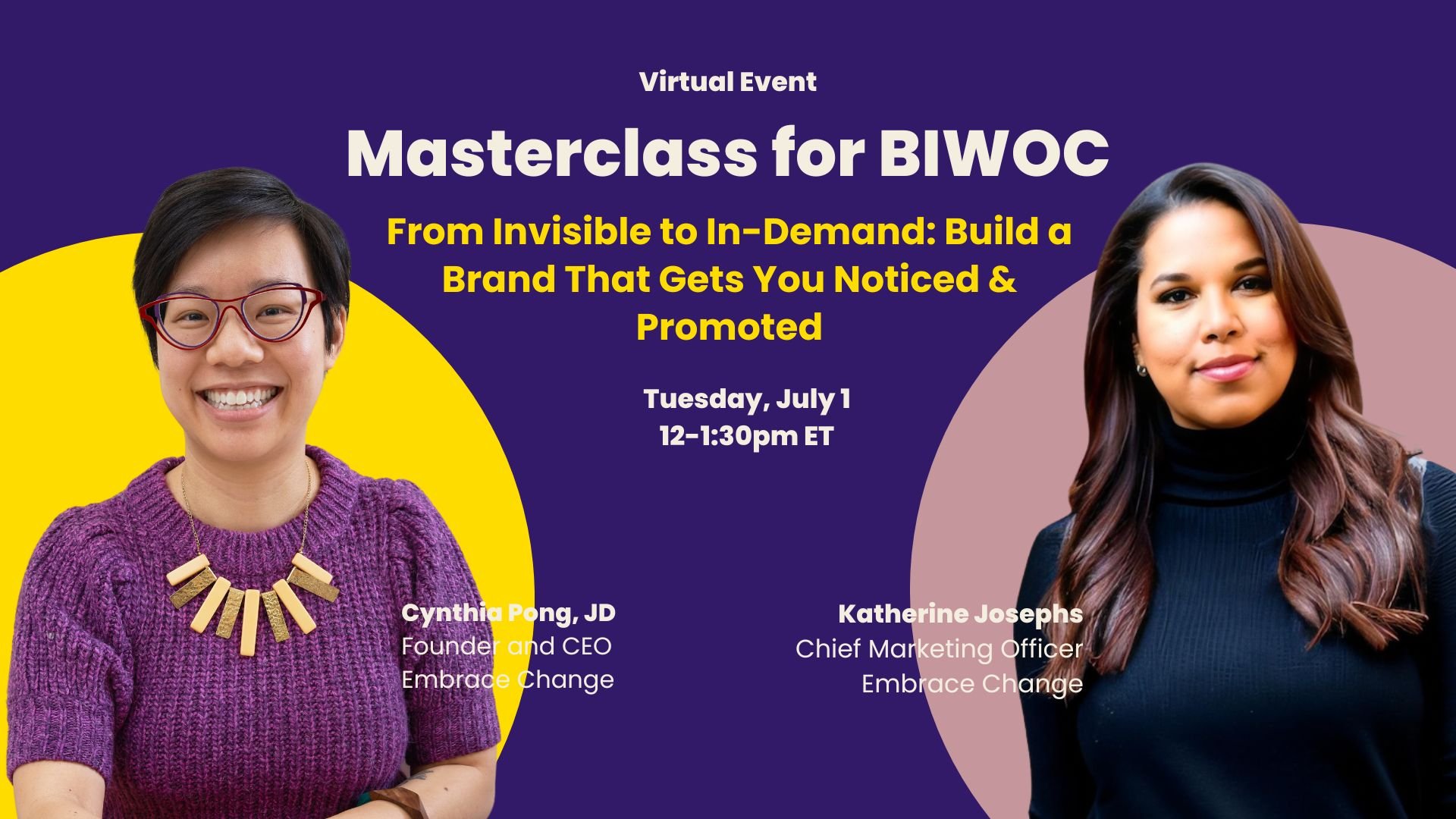 From Invisible to In-Demand: Build a Brand That Gets You Noticed & Promoted with Katherine Josephs ⭐