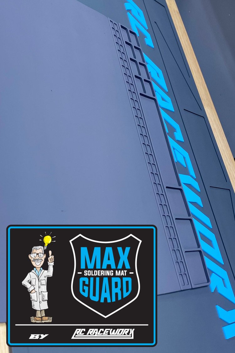 MAX Guard Soldering Mat by RC Dad - Gray w/ Magnetic Strip — RC