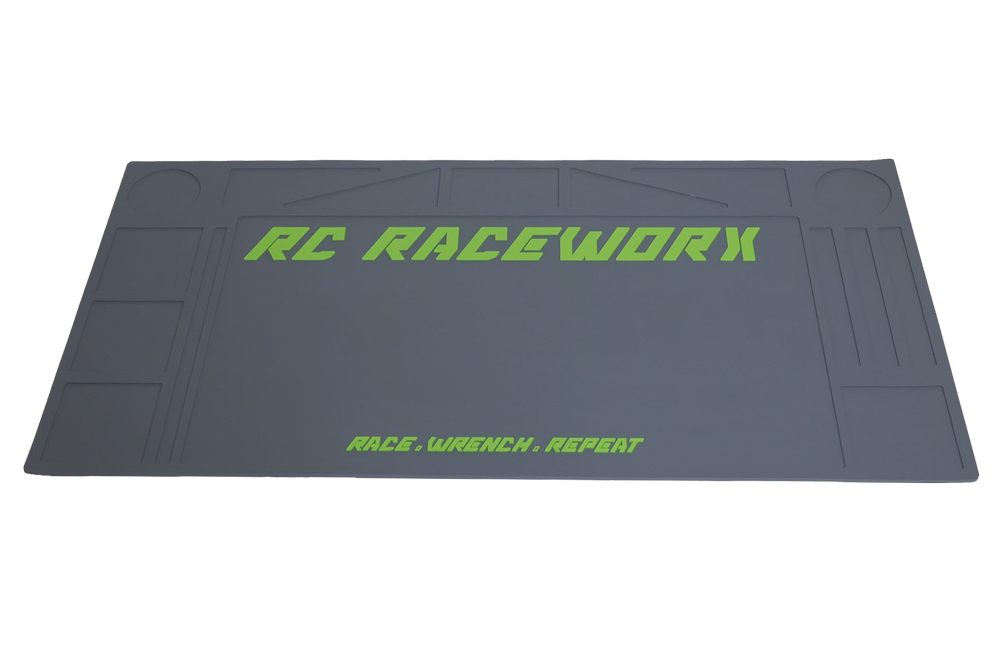 ナイジェル　ラジコン　ピットマット RC Raceworx Original Pit Mat 18x36 - Gray and Green — RC Raceworx