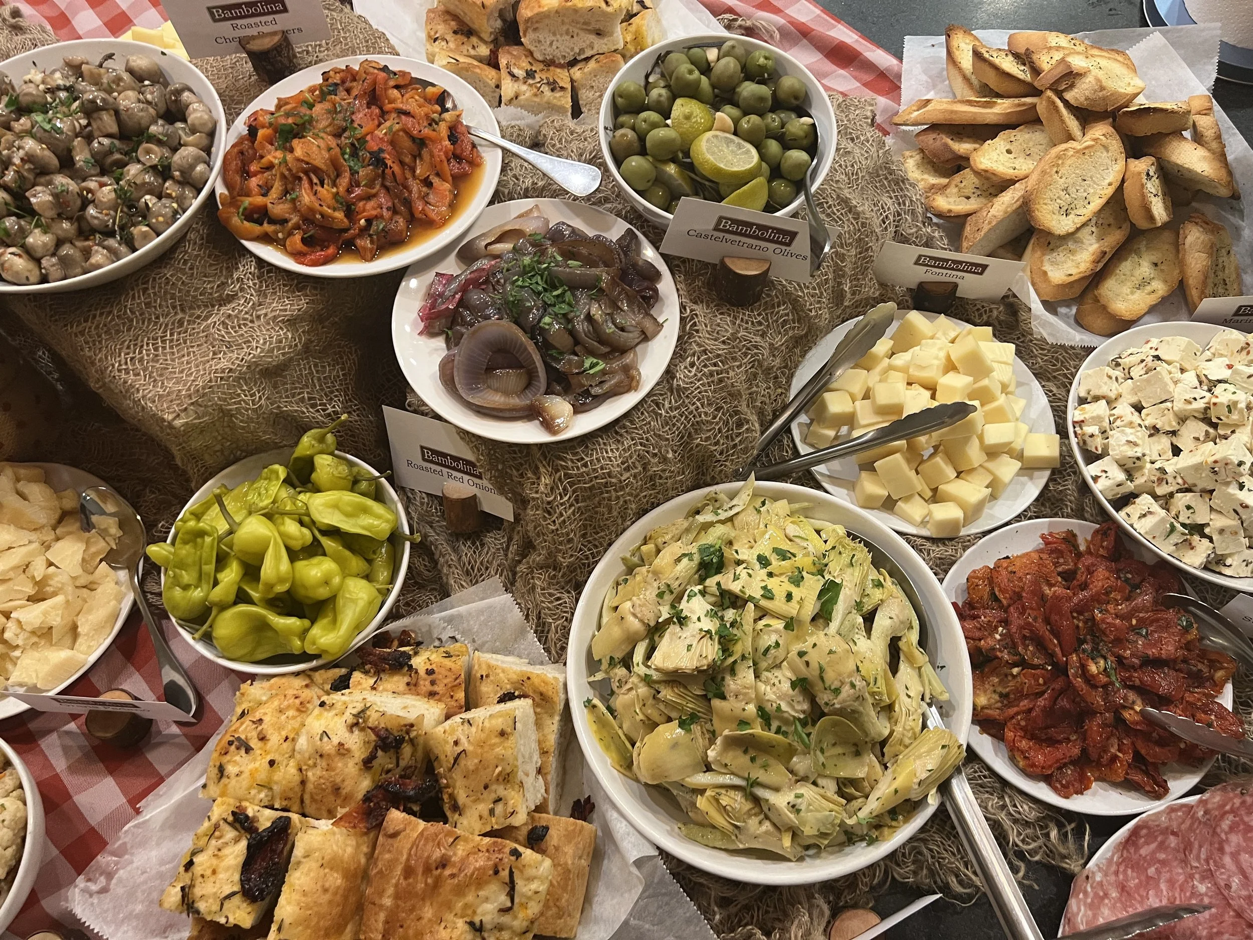 Bambolina's Grand Tuscan Antipasto Buffet Catering
