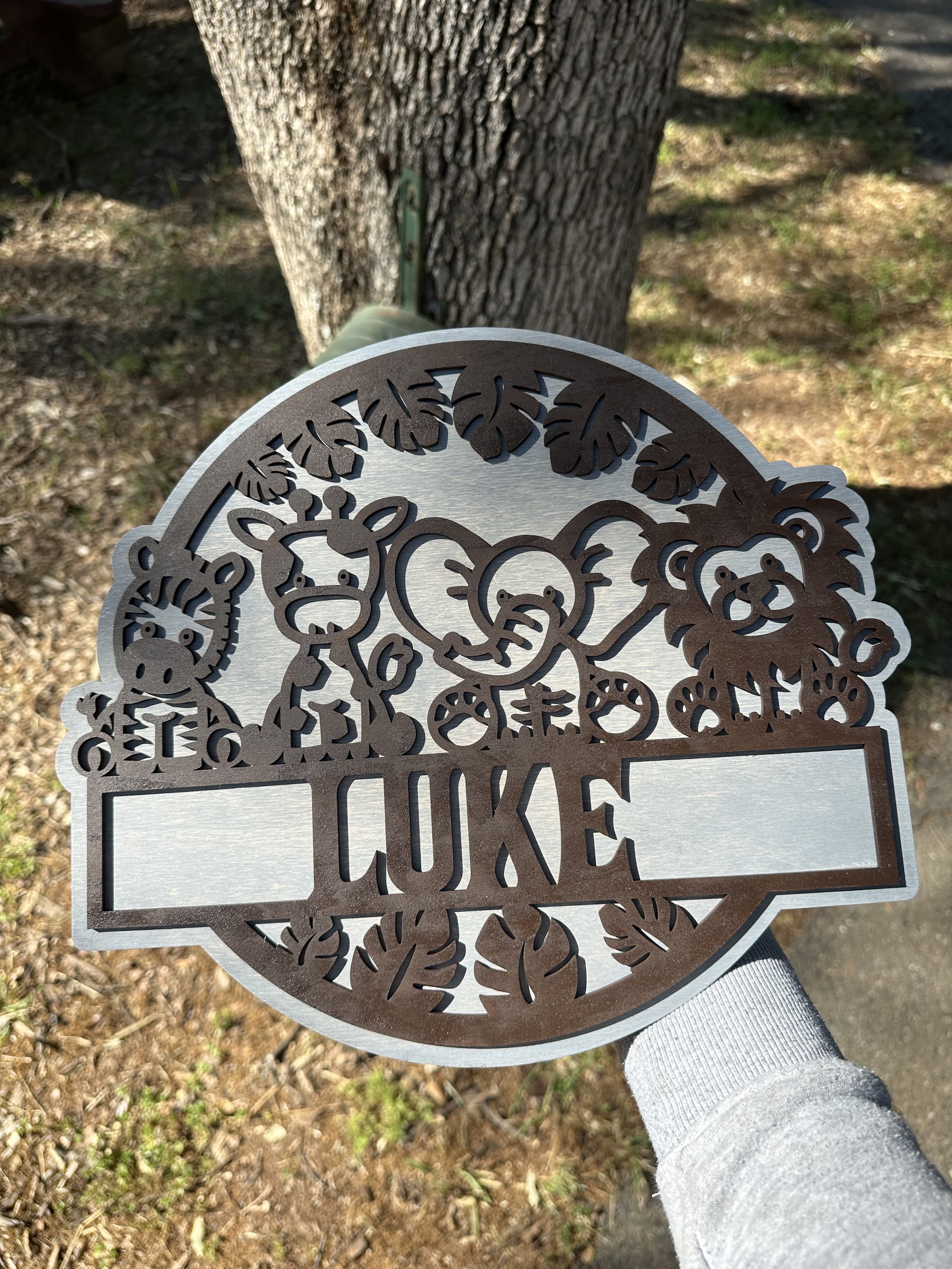 Safari Nursery sign