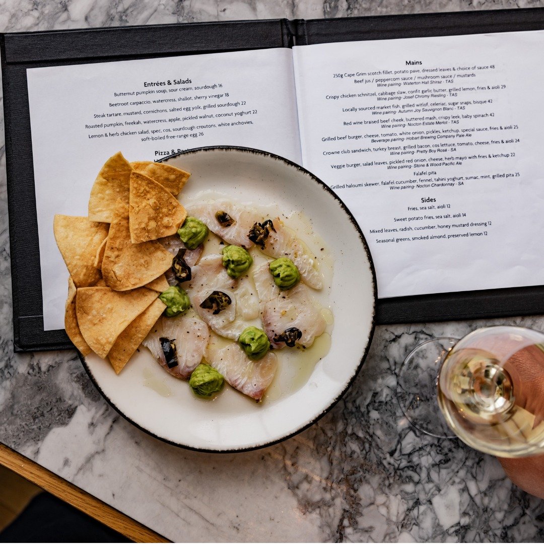Spicy, fresh, and full of flavour 🌶️🥑 The flash cured kingfish, charred jalapenos, creamy avocado, and crispy corn tortilla is definitely one of our favourites! 😍

#corerestaurantandbar #food #foodies