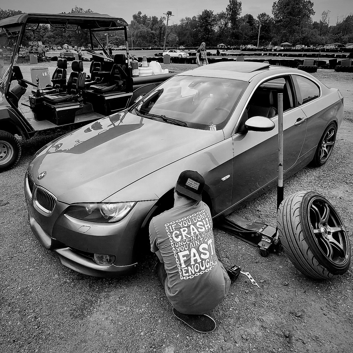 Easily a top-tier pic from Saturday&mdash;here we have the legendary #driftdad @dylanlobbestael caught in the wild un-slamming his E92. Sometimes the streets demand low, but the track says &ldquo;nah.&rdquo;

Happy Belated father's day!

#driftday #d