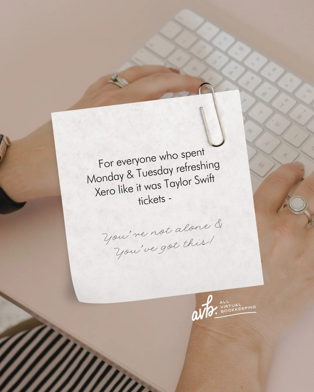 When Xero goes down because AWS went rogue&hellip;
The cloud giveth, and the cloud taketh away ☁️😅
To everyone who spent Monday &amp; Tuesday refreshing Xero like it was Taylor Swift tickets - you&rsquo;re not alone &amp; you've got this!
Now grab a