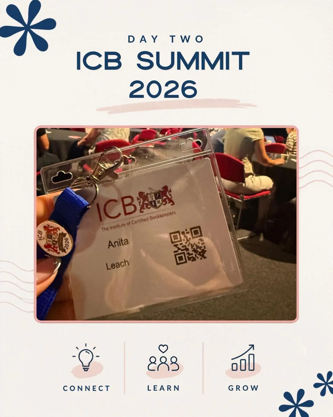 LEARN. CONNECT. GROW. ✨

Day 2 of the 2026 ICB Summit in Adelaide, and the brain is getting a serious workout! 🧠☕️

One of the things I love about running my own bookkeeping business is the opportunity to keep learning, growing and finding better wa