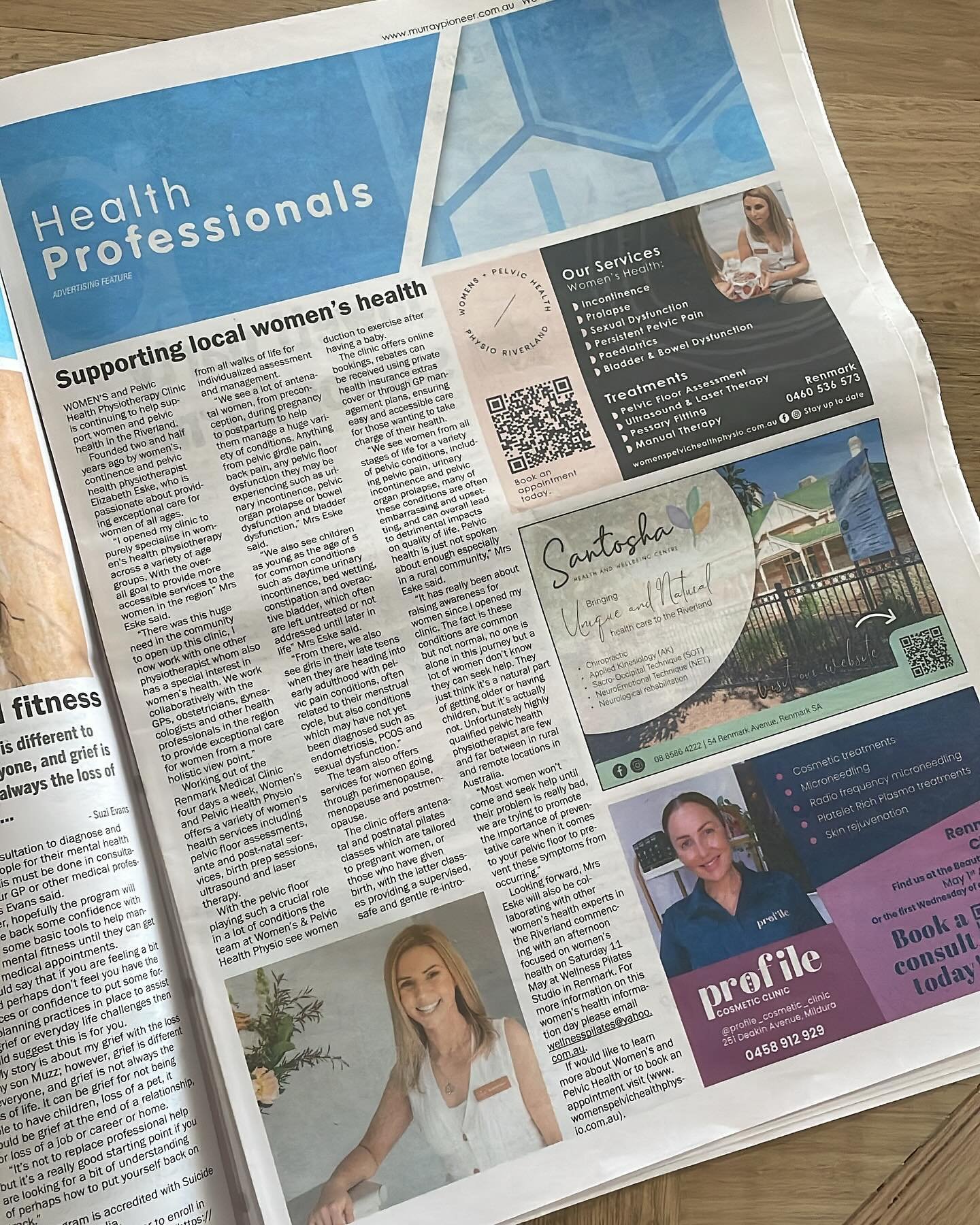 Our feature in the local paper @the_murray_pioneer 🥰

Feeling extremely special and proud to be asked to do a feature in this weeks local paper! I can&rsquo;t say I religiously read the paper anymore, but I know there are so many women especially in
