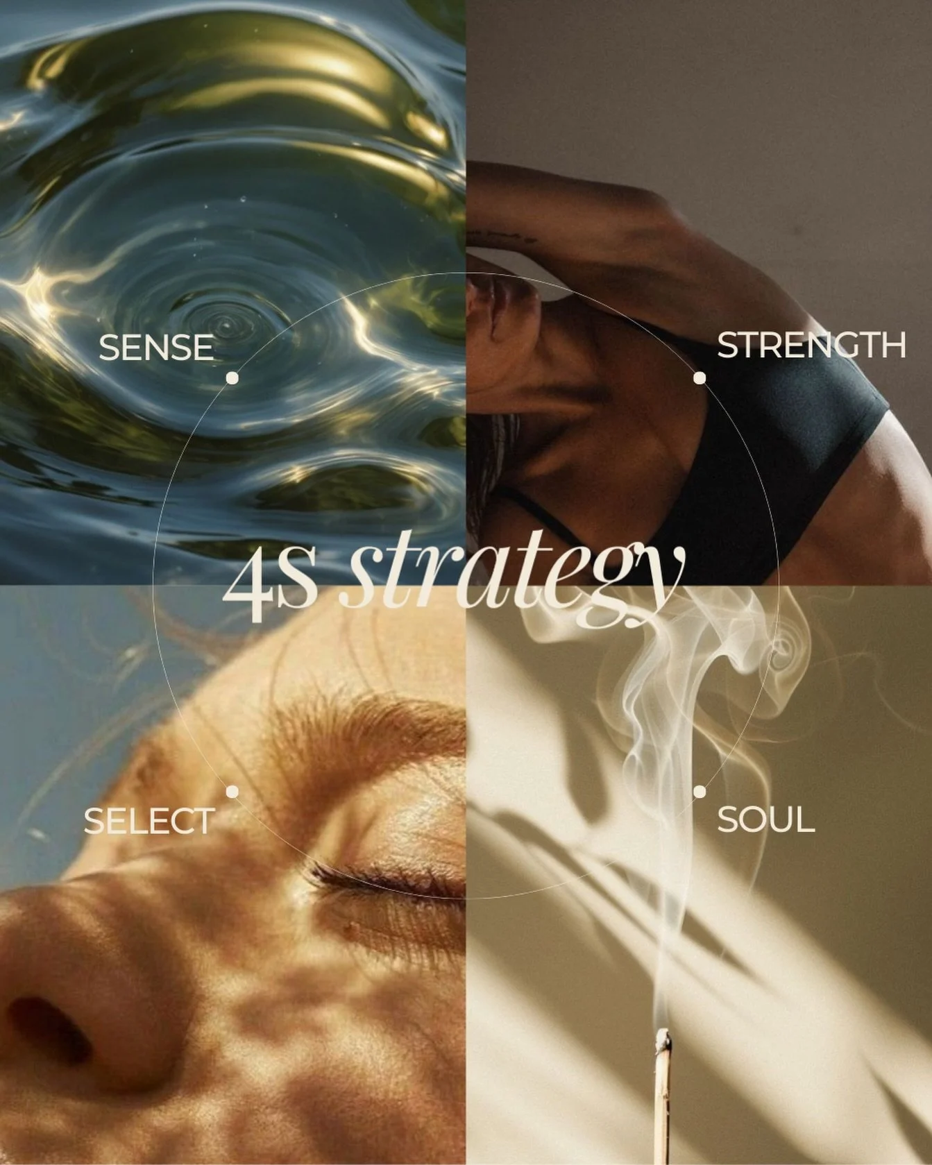 The foundation of our 1:1 work is something I call the 4S Strategy.

I created this after working with people who didn&rsquo;t need more generalized information thrown at them &ndash; they needed structure, clarity, and confidence (and a way to actua