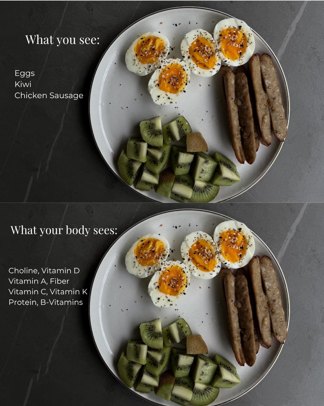 Your body speaks in nutrients &ndash; not labels like &ldquo;clean&rdquo; or &ldquo;junk.&rdquo;

The glucose in a banana is the same type your body gets from a cookie. But food is never just one thing &ndash; and it doesn&rsquo;t need to be overcomp