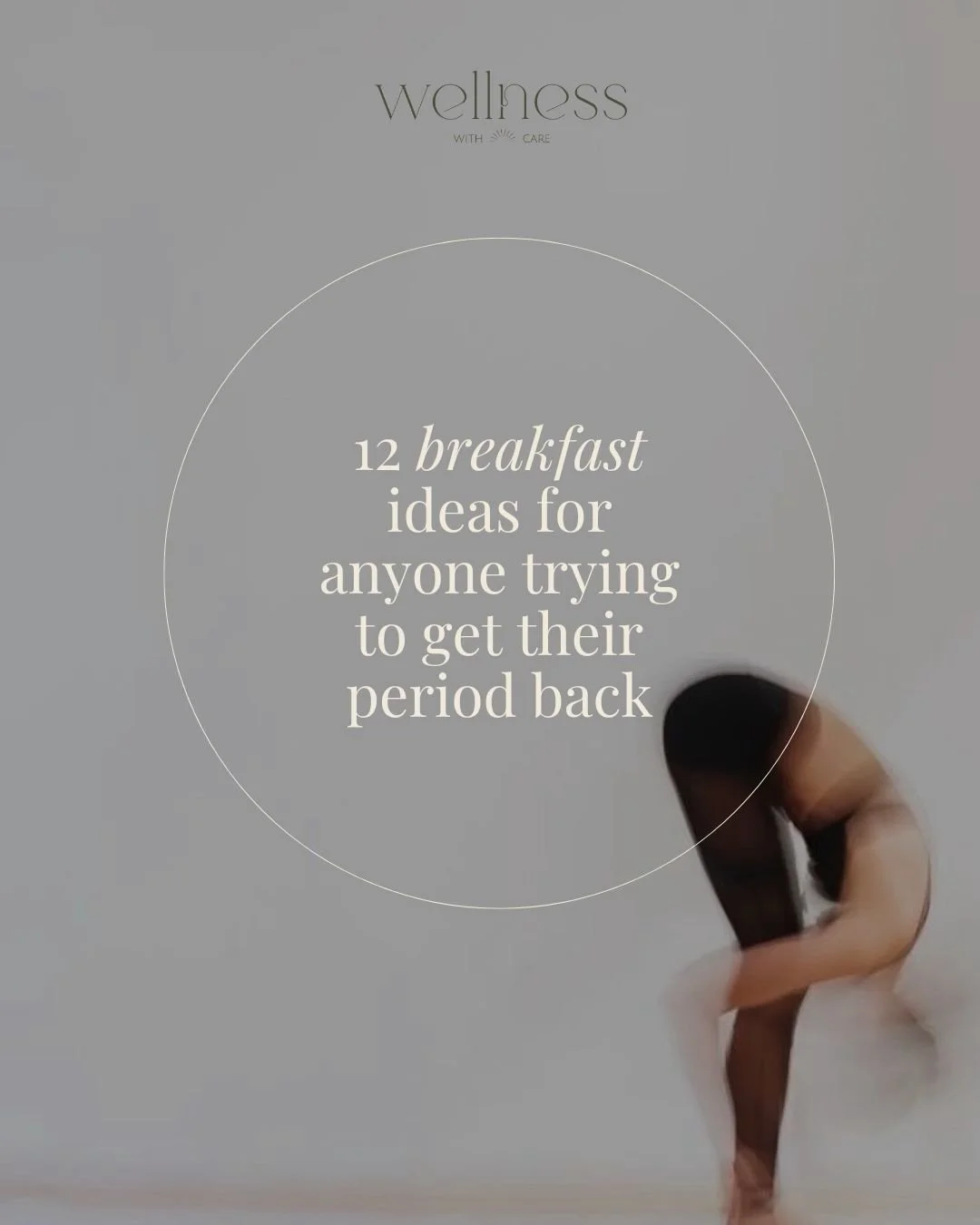 If your goal is period recovery, save these breakfast ideas💡 

The truth is there&rsquo;s no one meal or singular food item for getting your cycle back. The key is consistency and enough total calories from your meals/snacks. Having some &ldquo;defa
