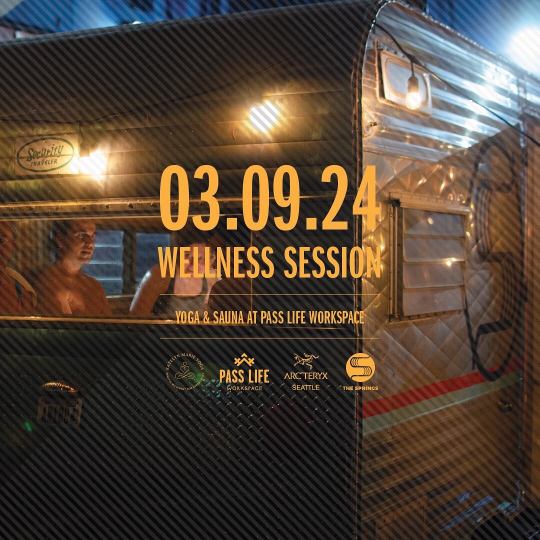 Join us for a full-on wellness session at Pass Life Workspace. Release the week&rsquo;s work in a yoga session led by Katelyn Marie Yoga, then indulge in The Springs&rsquo; mobile sauna. All with a Mountain View! 

Tickets | $25
2 sessions available
