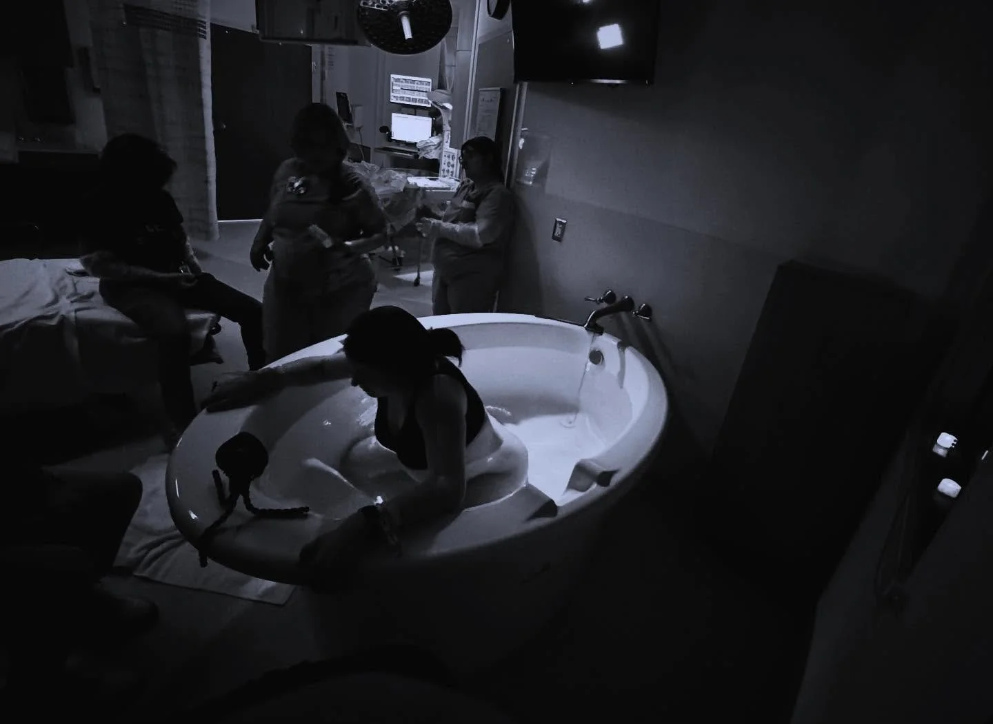 She arrived at the hospital, already 8cm dilated. She had woken up from a contraction only 4 hours prior. You could tell she had prepared for this moment for months. The room was quiet as we beheld her power. A Christ given strength as she labored he