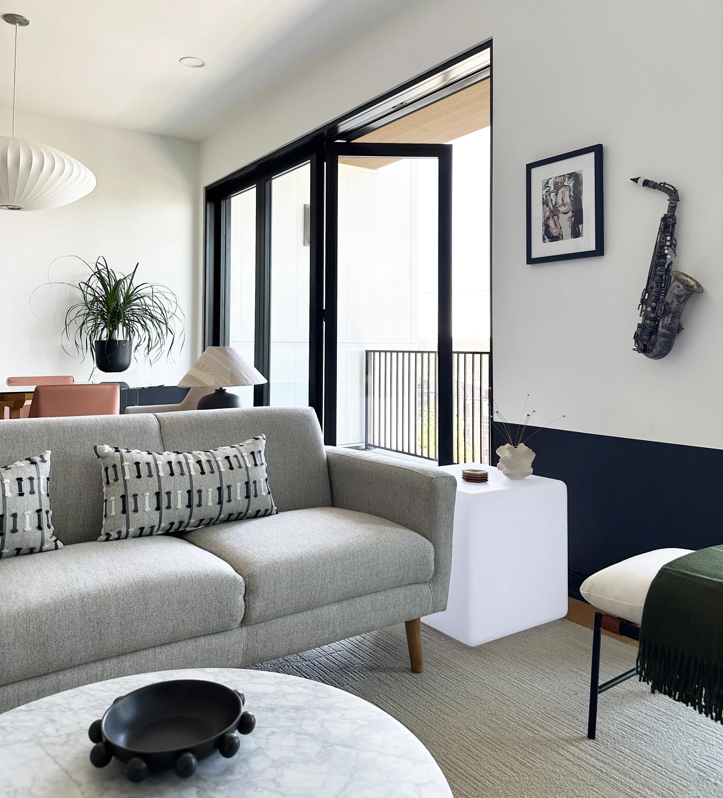 Condo Living Room – Co Interiors | Raleigh, NC Interior Design Studio