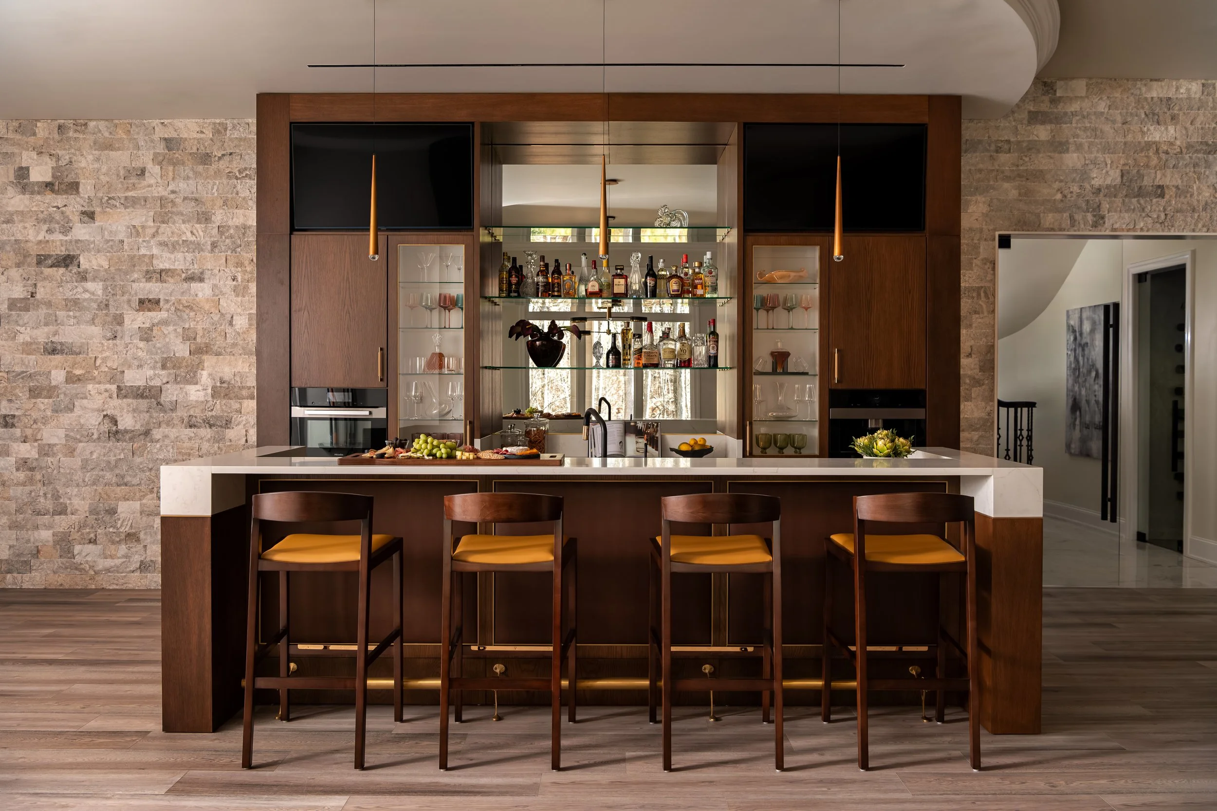 Entertainer's Bar - Co Interiors | Raleigh, NC Interior Design Studio