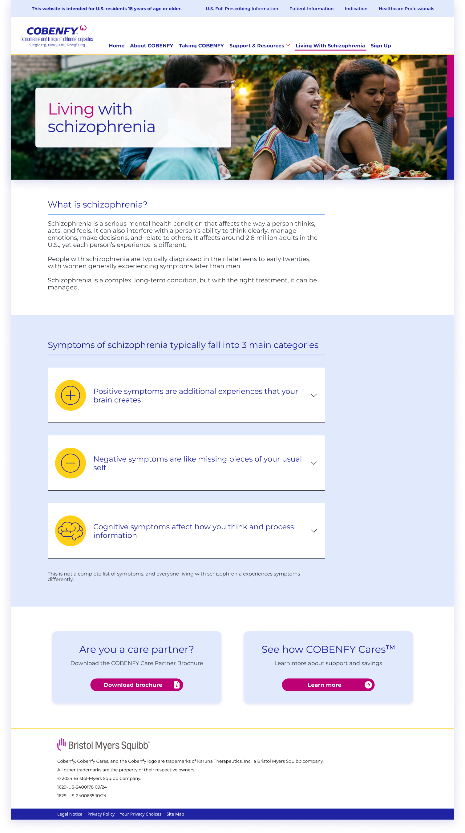 Living with schizophrenia