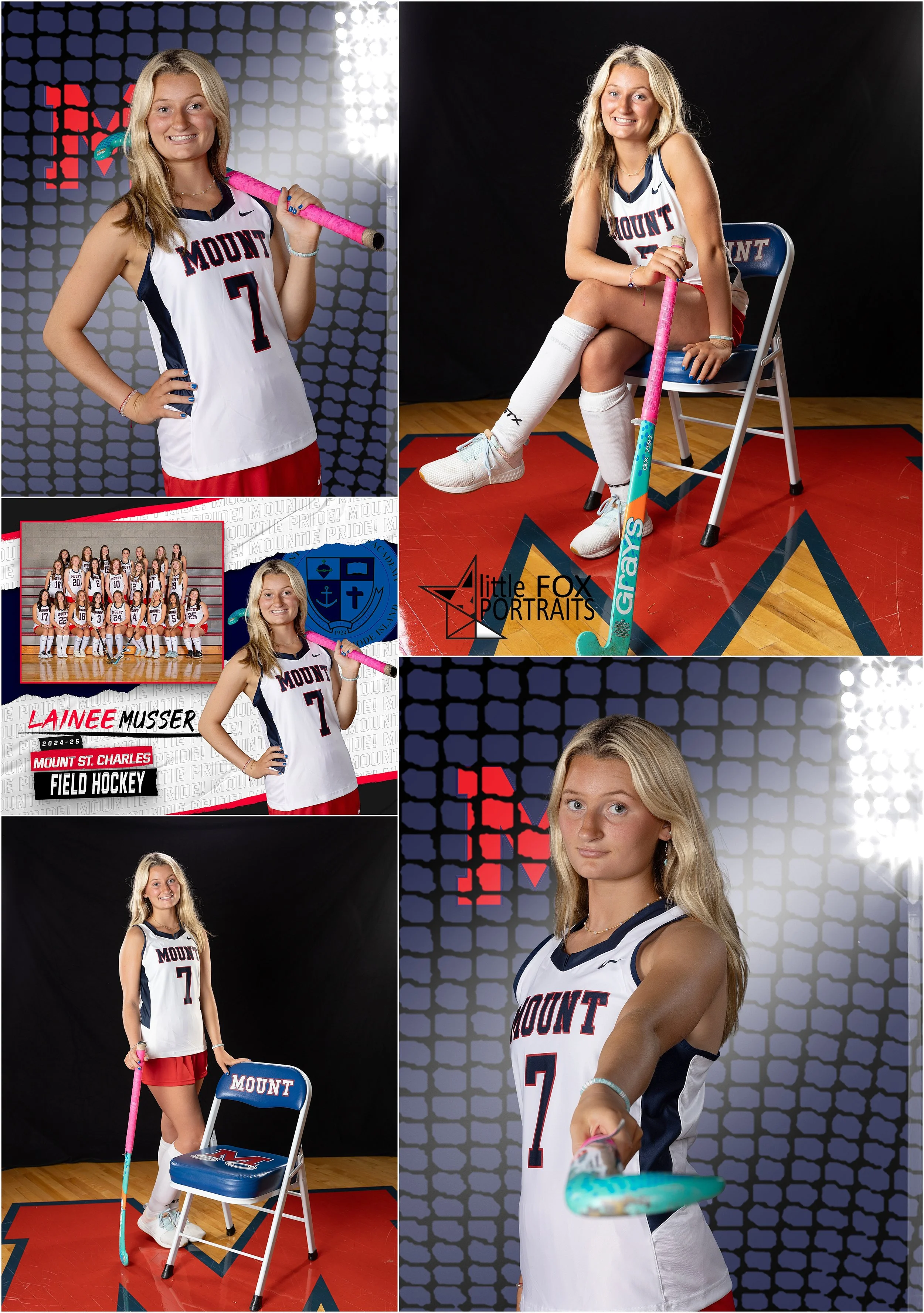 Registered sports portrait example