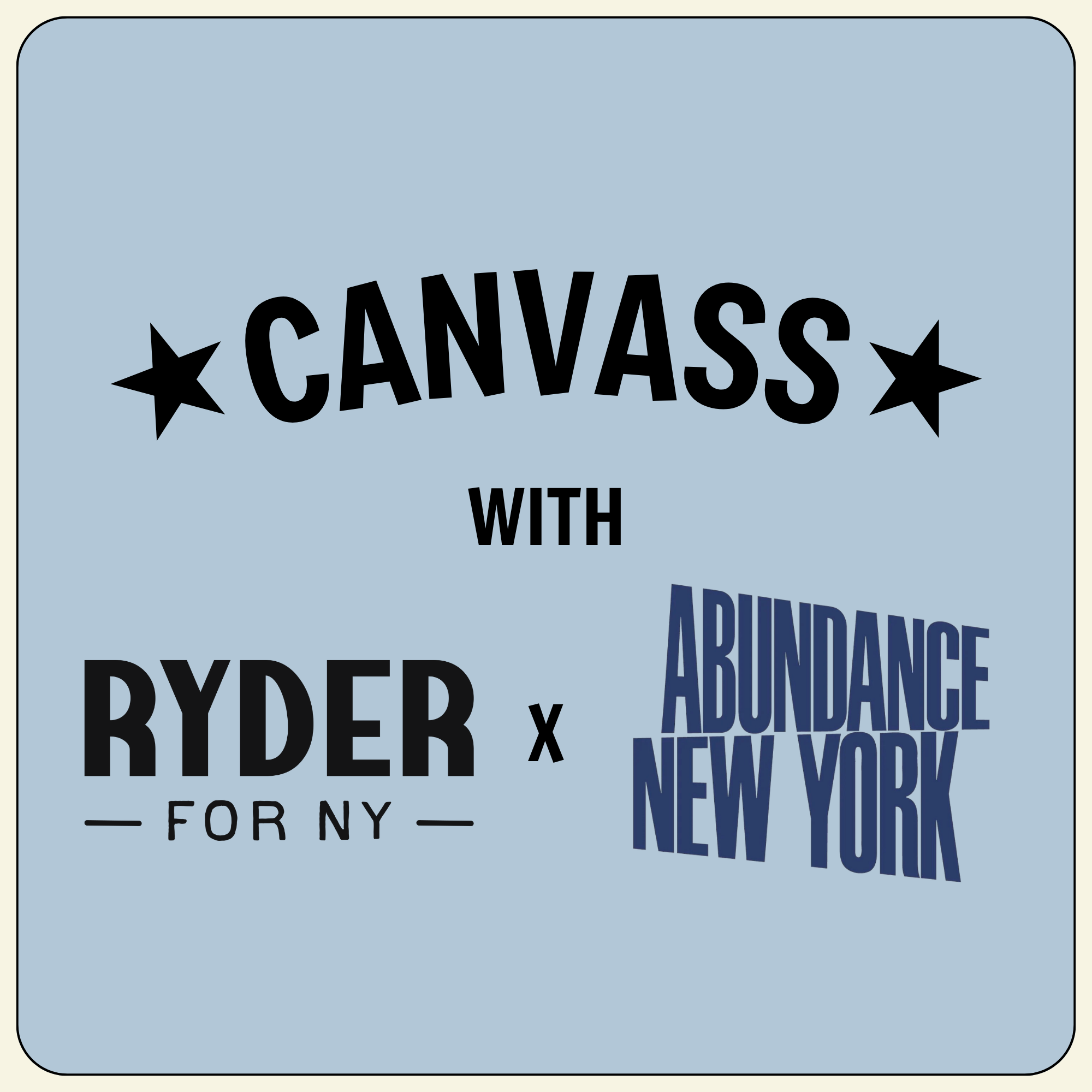 Day of Action for Ryder for New York with Abundance New York!