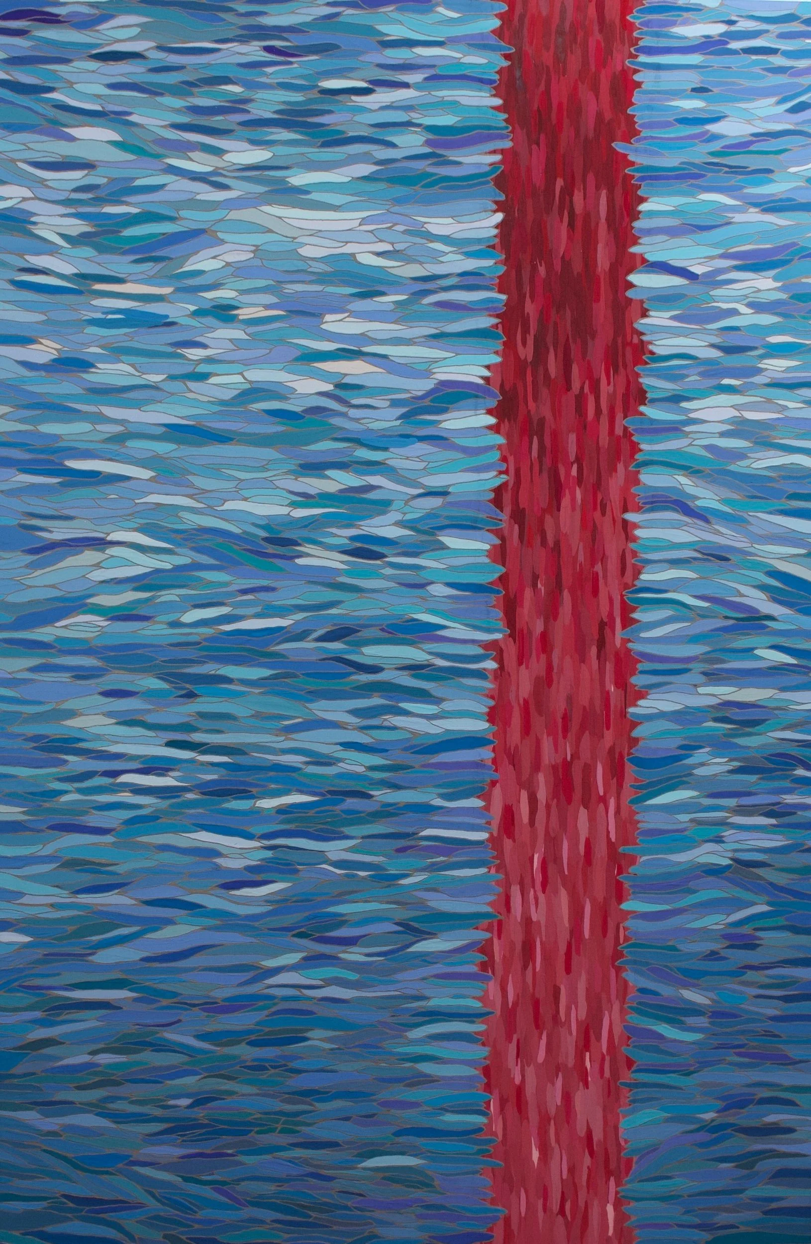 SOLD • Carry the Weight, 2021 • 
36" x 24" • 
Gouache and acrylic on birch
