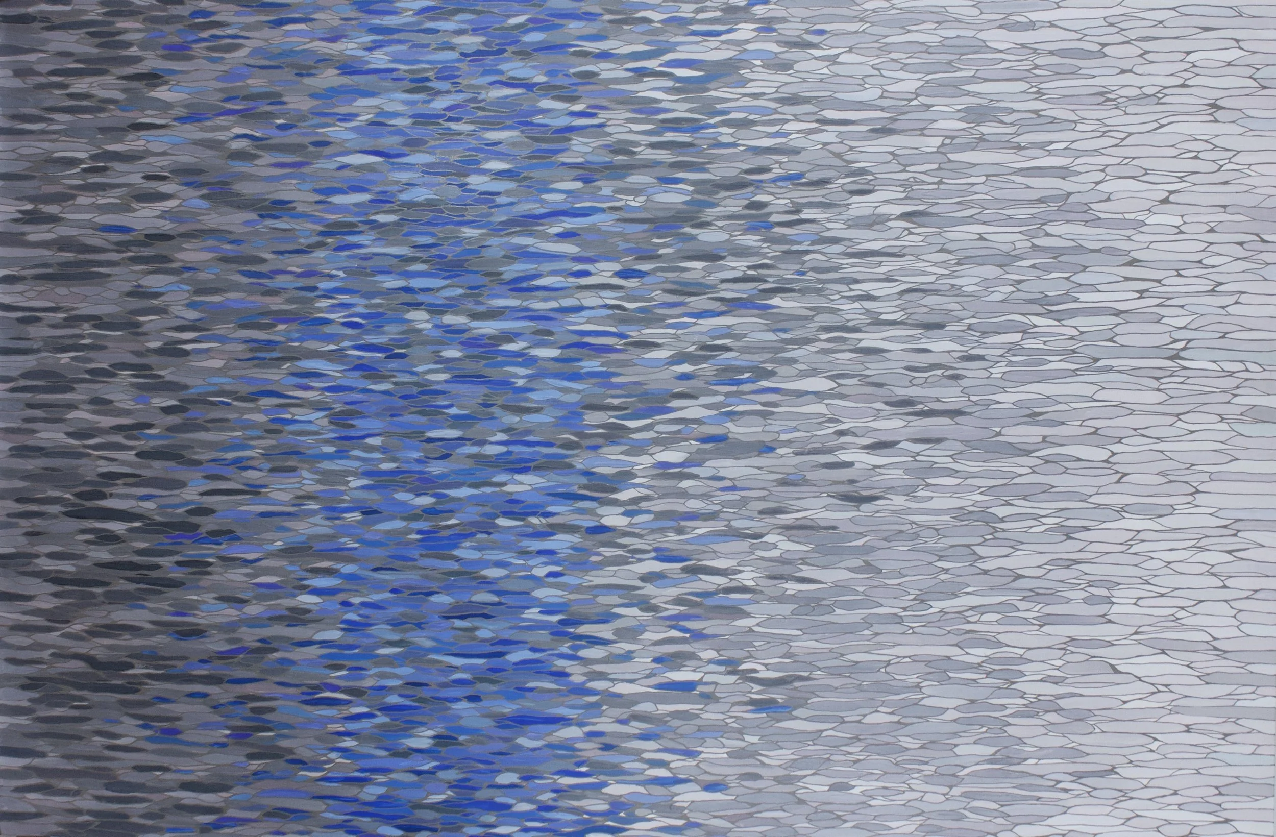 SOLD • Dream of Fishes, 2021 • 
36" x 24" • 
Gouache and acrylic on birch