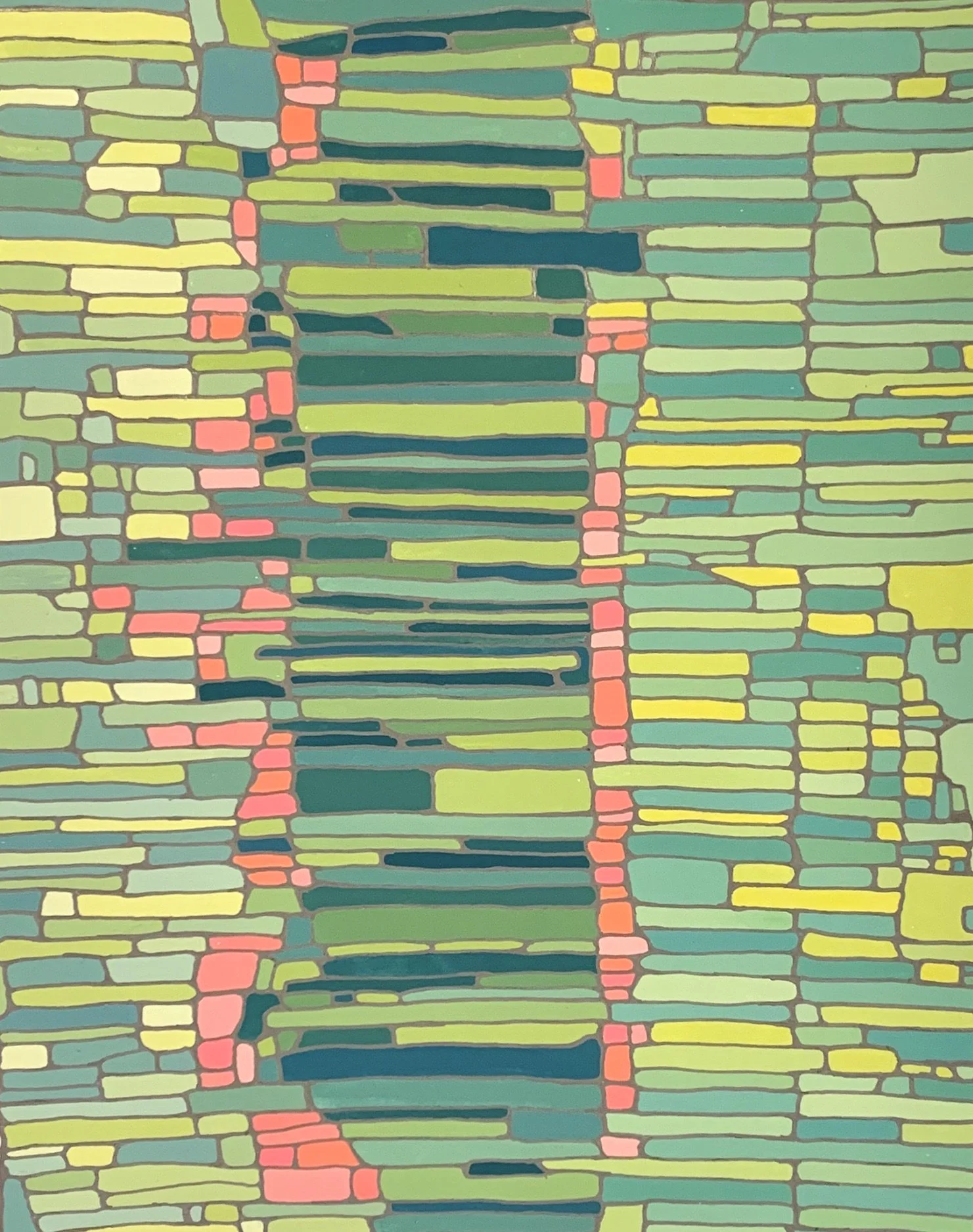 Juicy, 2021 • 
8.25" x 10" • 
Gouache and acrylic on paper • 
$275