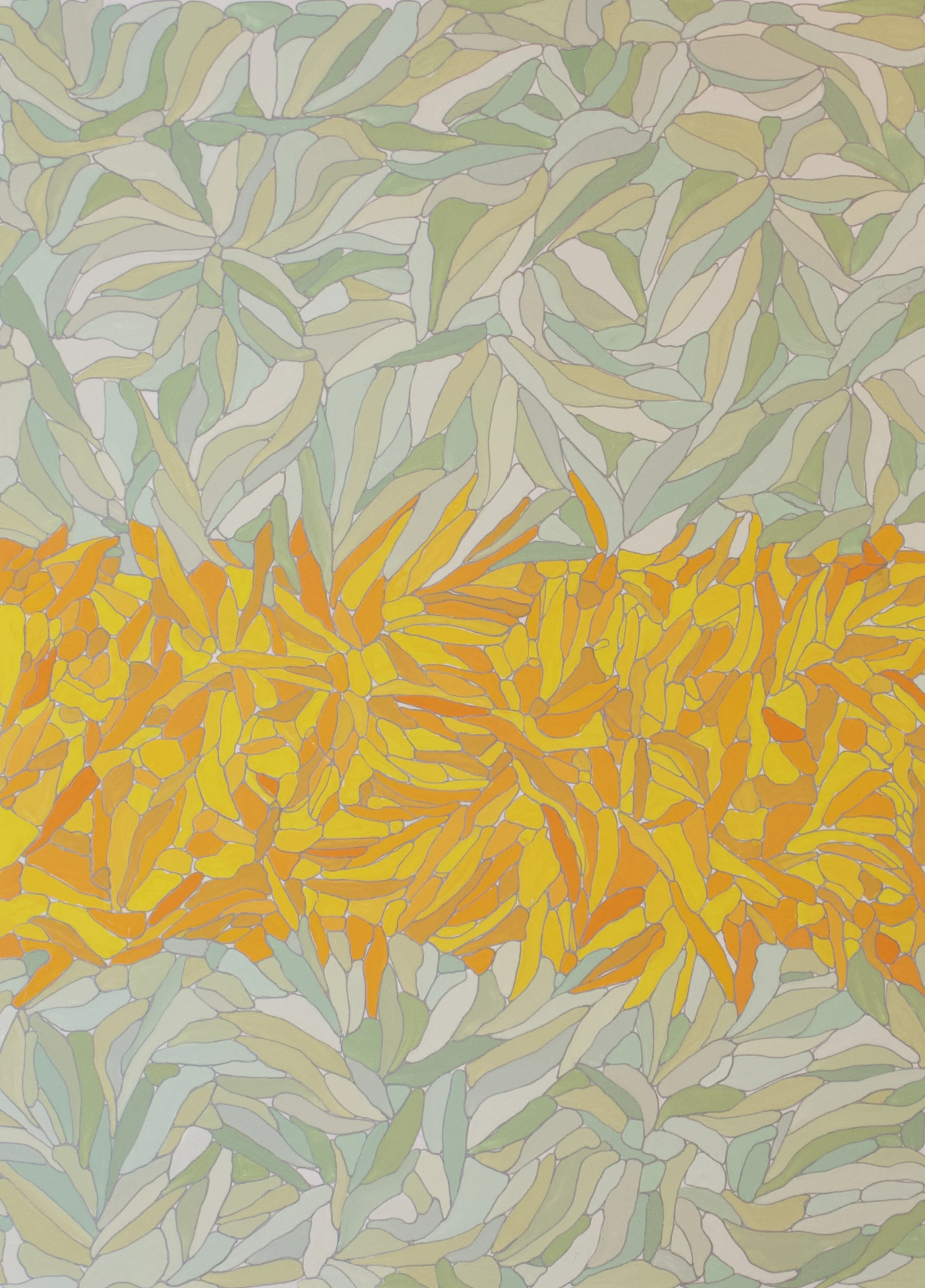 Spiky, 2021 • 
10" x 14" •
Gouache and acrylic on paper •
 $375