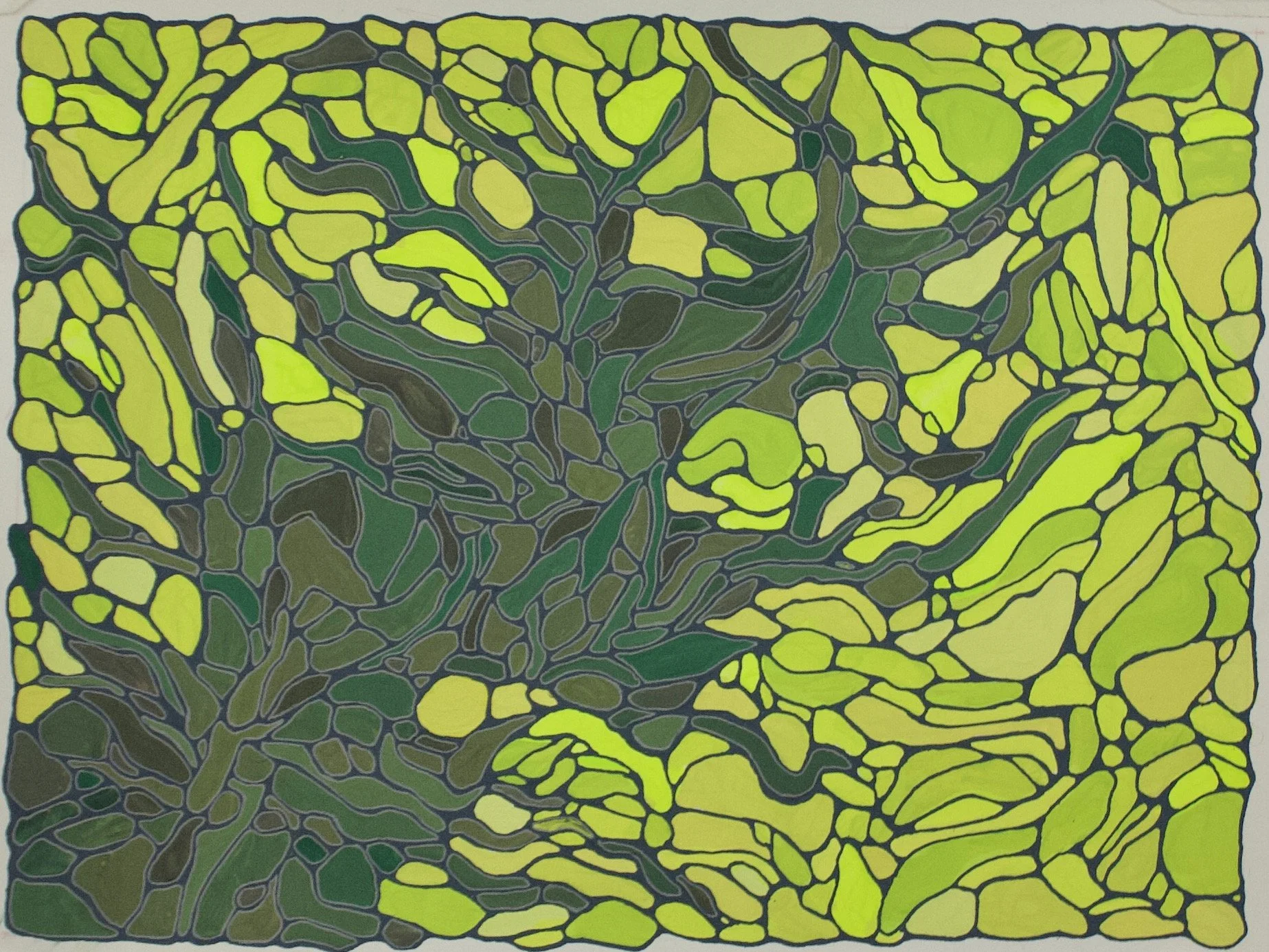 Canopy, 2021 • 
10" x 13" (framed) • 
Gouache and acrylic on paper • 
$380