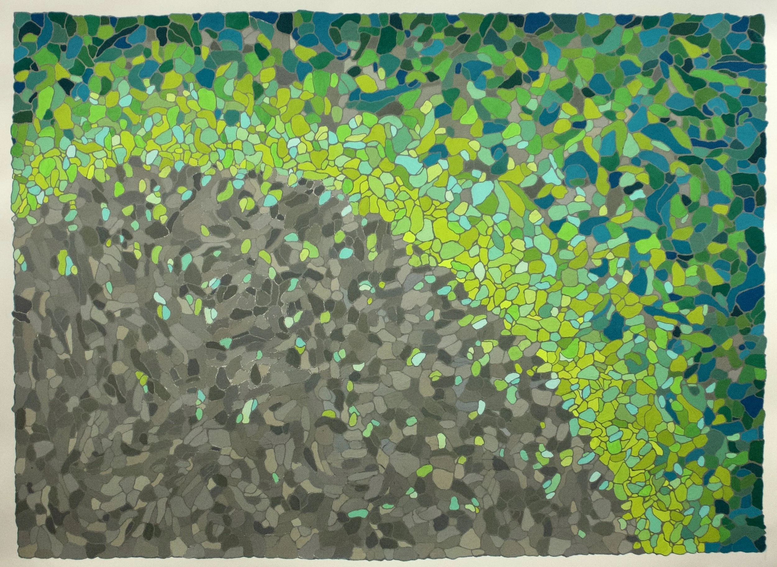 Confetti, 2021 • 
22" x 30" • 
Gouache and acrylic on paper • 
$1300