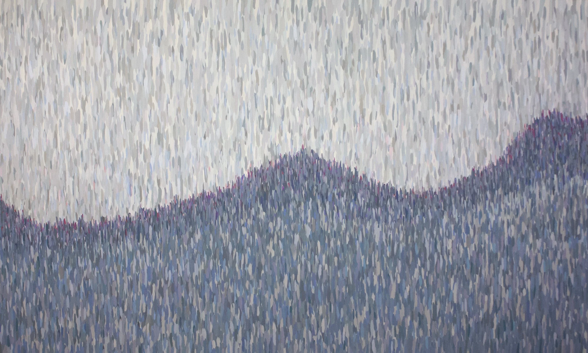 Silent Hour, 2021 • 
36" x 60" • 
Gouache and acrylic on birch • 
$4500