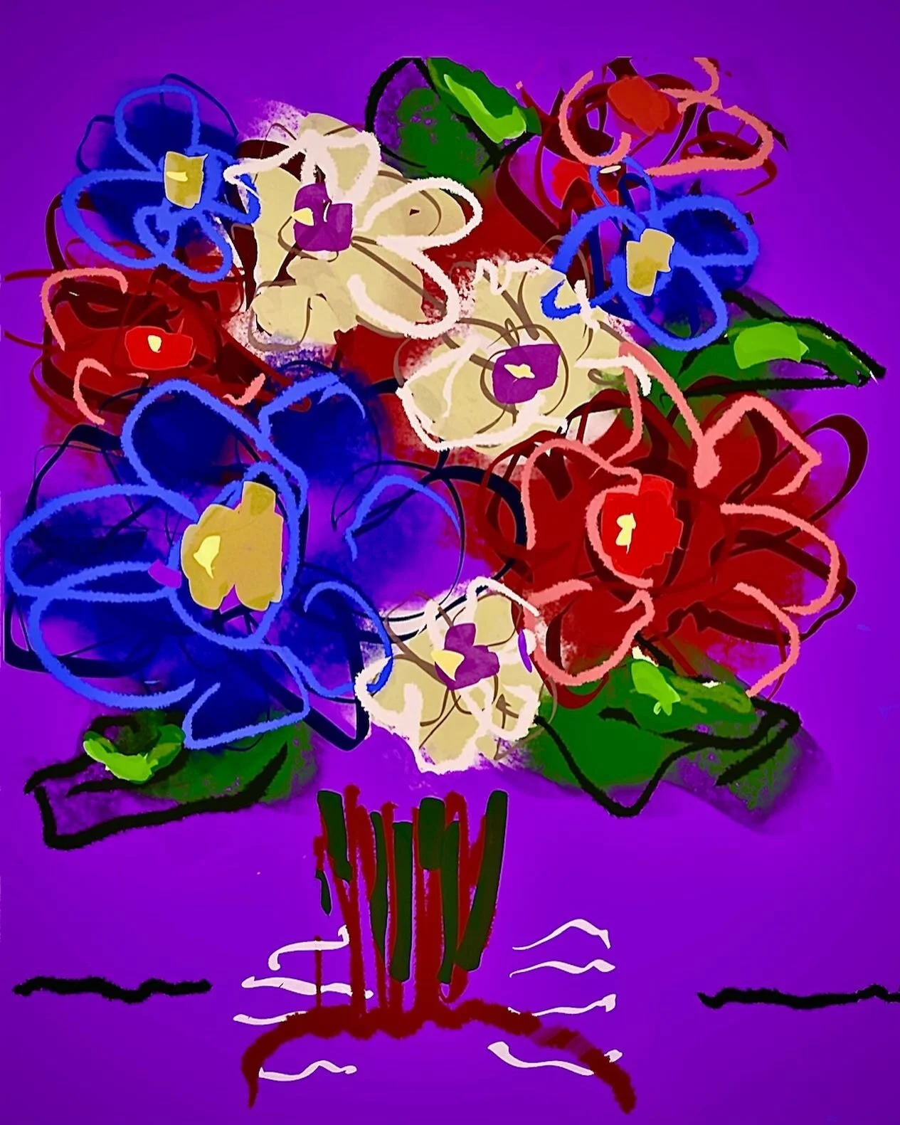 A cool arrangement😎💜.