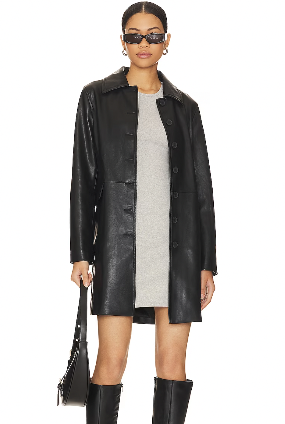 BLANKNYC Leather Coat