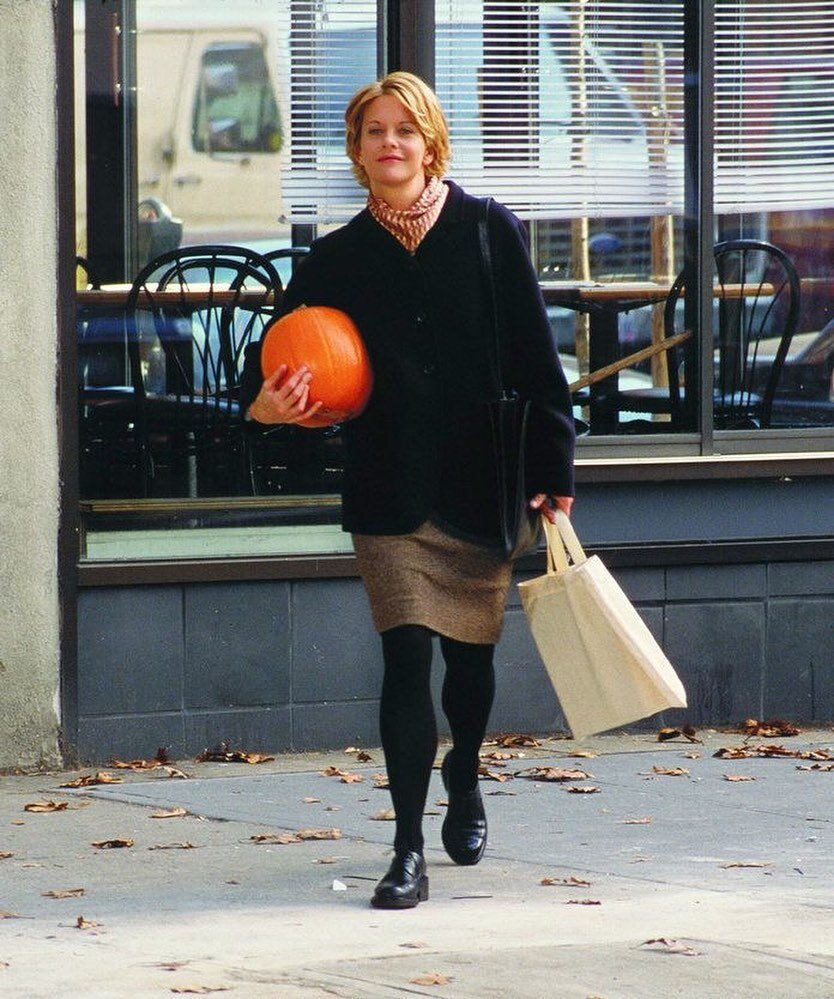 Our #mondemood this week is Meg Ryan in You&rsquo;ve Got Mail because fall is officially here🍂