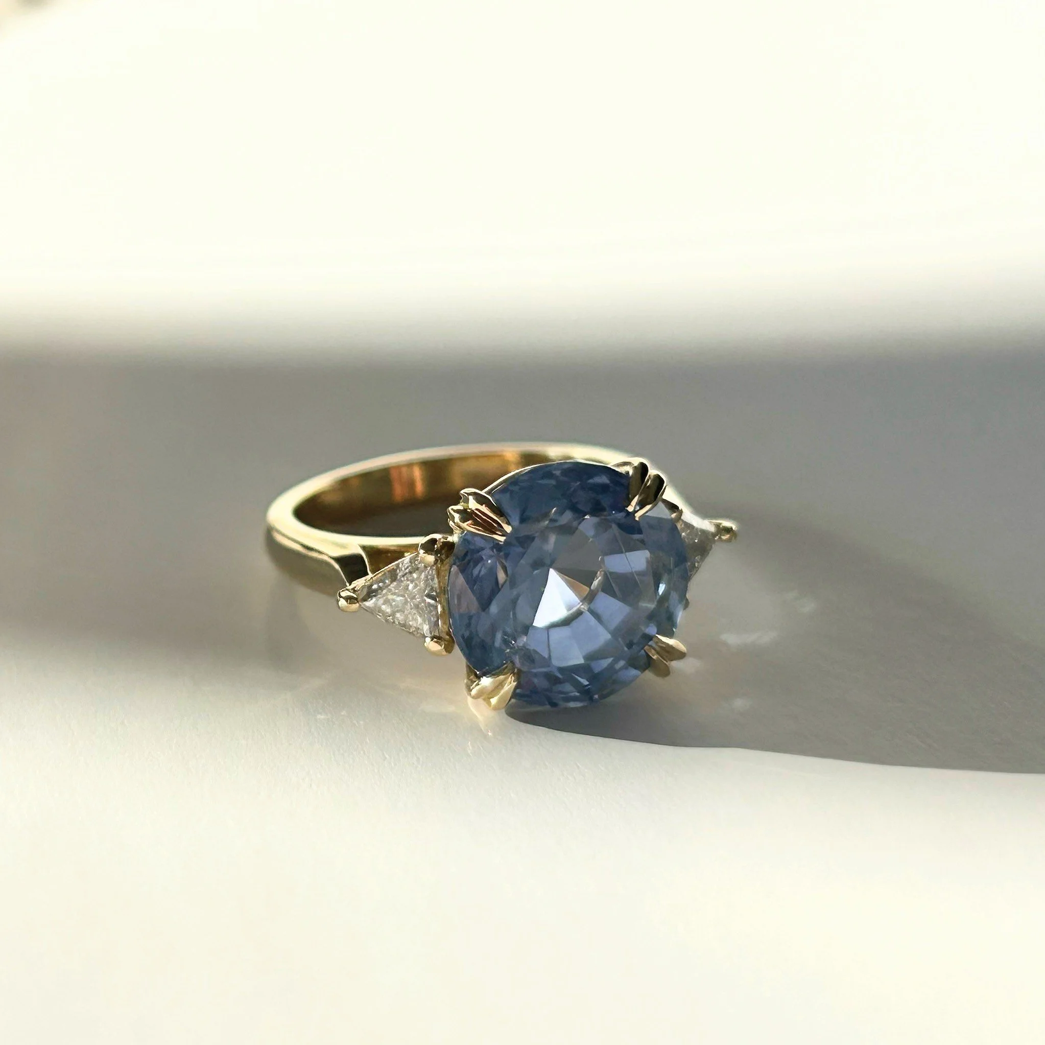 Sapphire ring image after remodelling