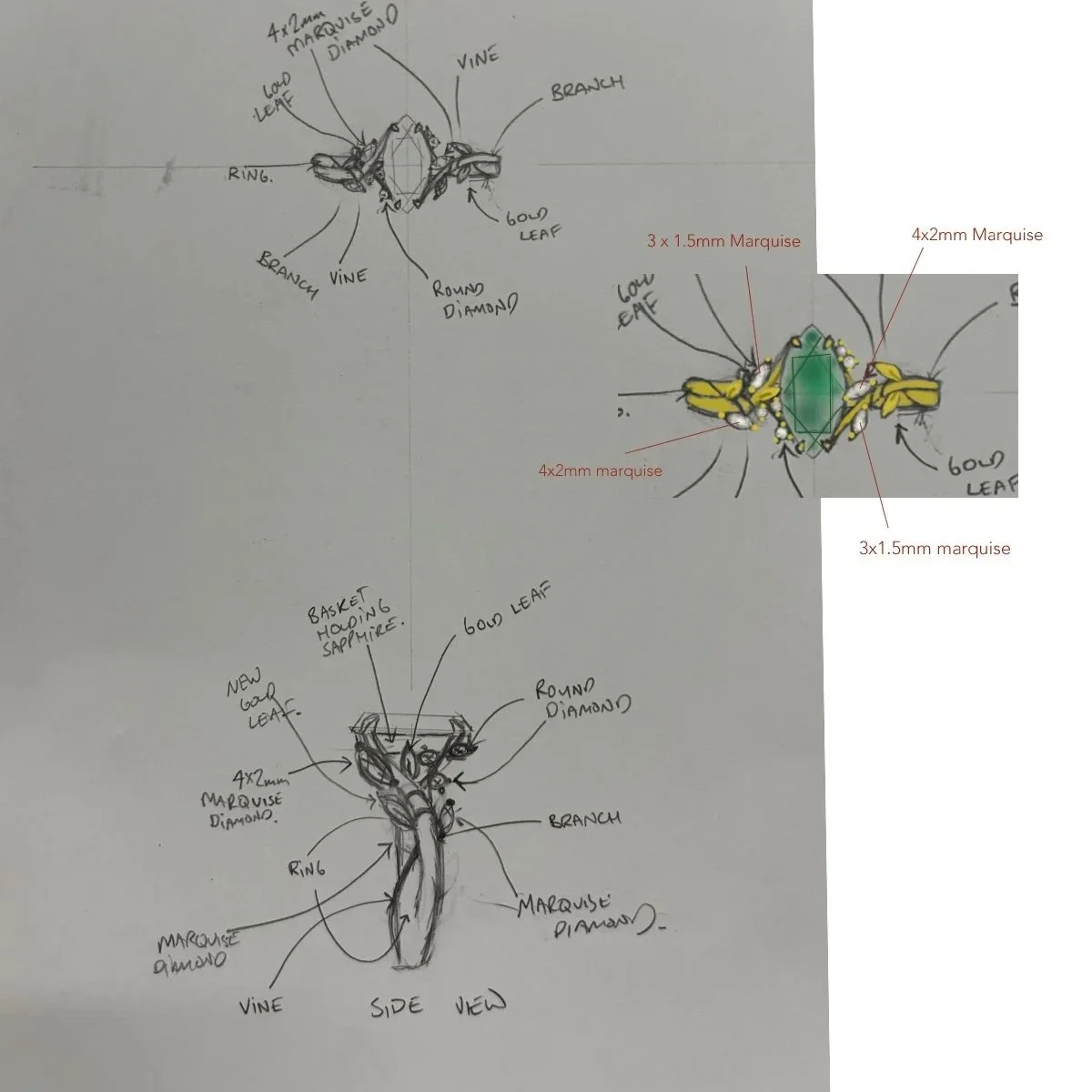 Nature inspired ring design