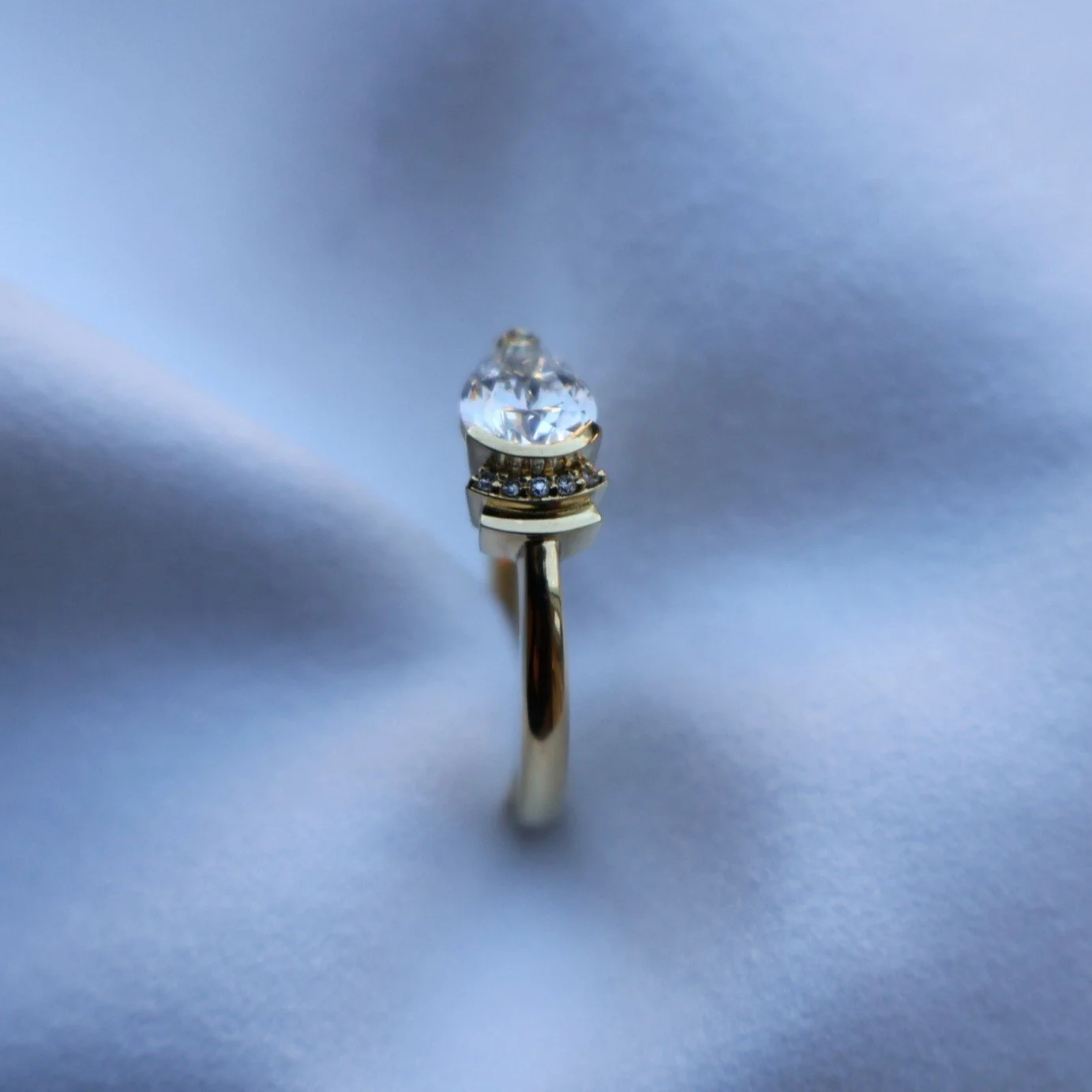 Product image | Modern art deco ring side view