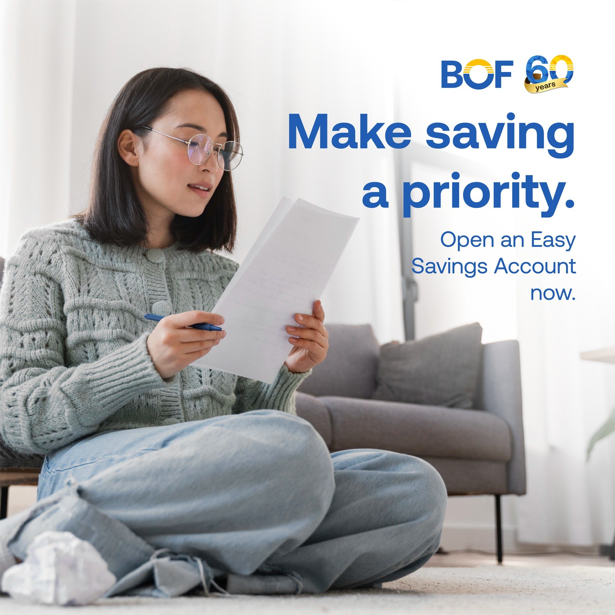 Prioritize your financial well-being starting today! Open a Basic Savings Account now and take the first step towards securing your future.

https://www.bof.com.ph/passbook-accounts

#BOF

BOF, Inc. (A Rural Bank) is regulated by the Bangko Sentral n