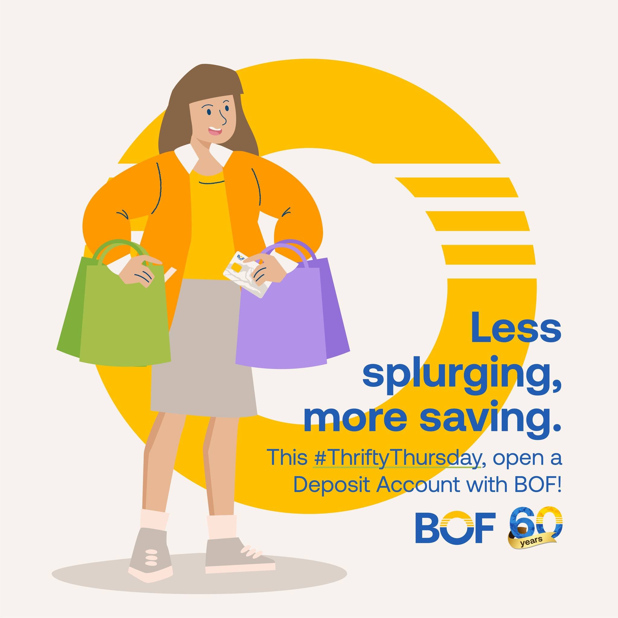 Embrace the art of saving this #ThriftyThursday!  Open a Deposit Account with BOF and start building your financial future with every penny saved. Let's make smart choices together!

Visit our website for more details.
https://www.bof.com.ph/passbook