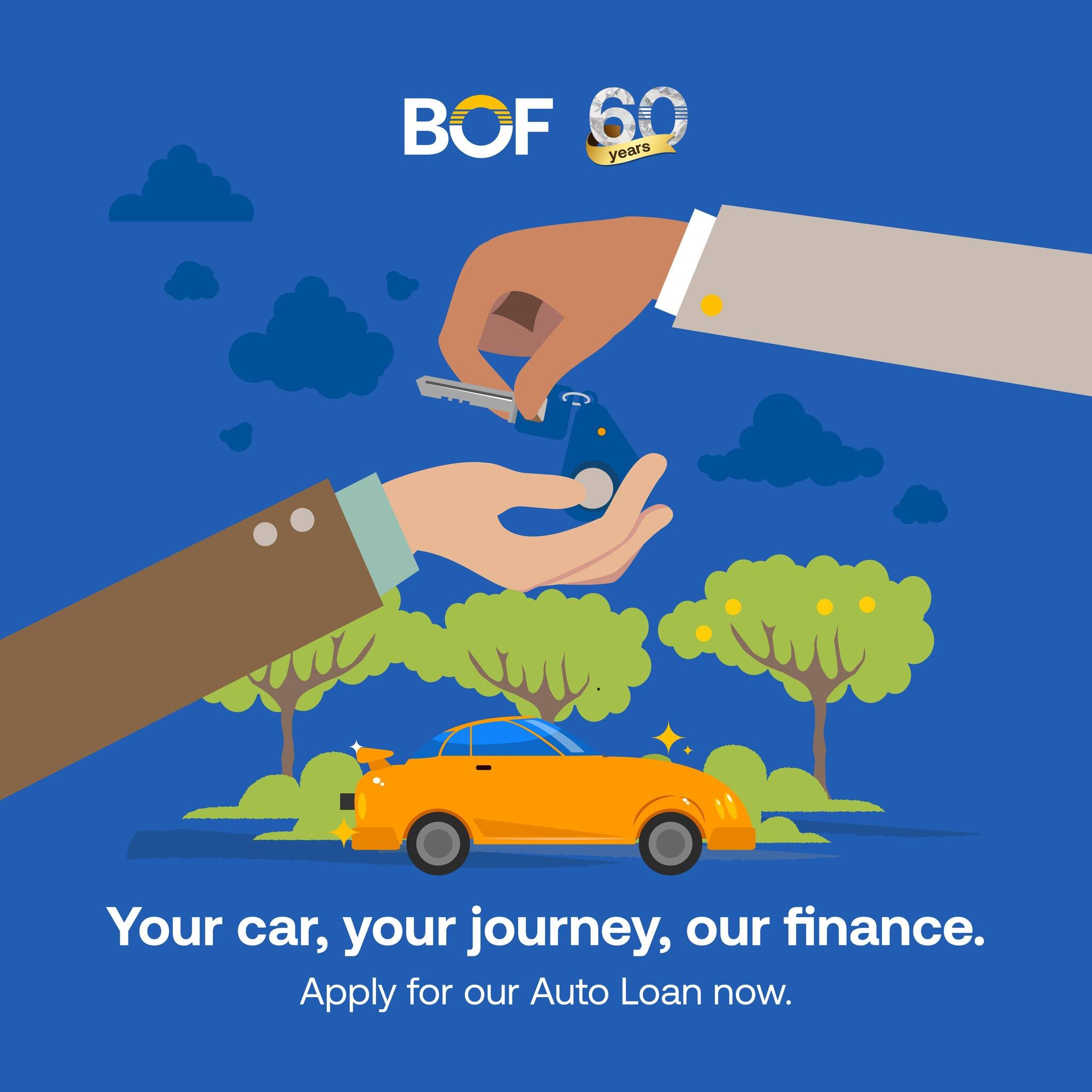 Drive and thrive with BOF's Auto Loan!
Ask us how!

https://www.bof.com.ph/loans

BOF, Inc. (A Rural Bank) is regulated by the Bangko Sentral ng Pilipinas (www.bsp.gov.ph) and deposits are insured by PDIC up to P500,000 per depositor.