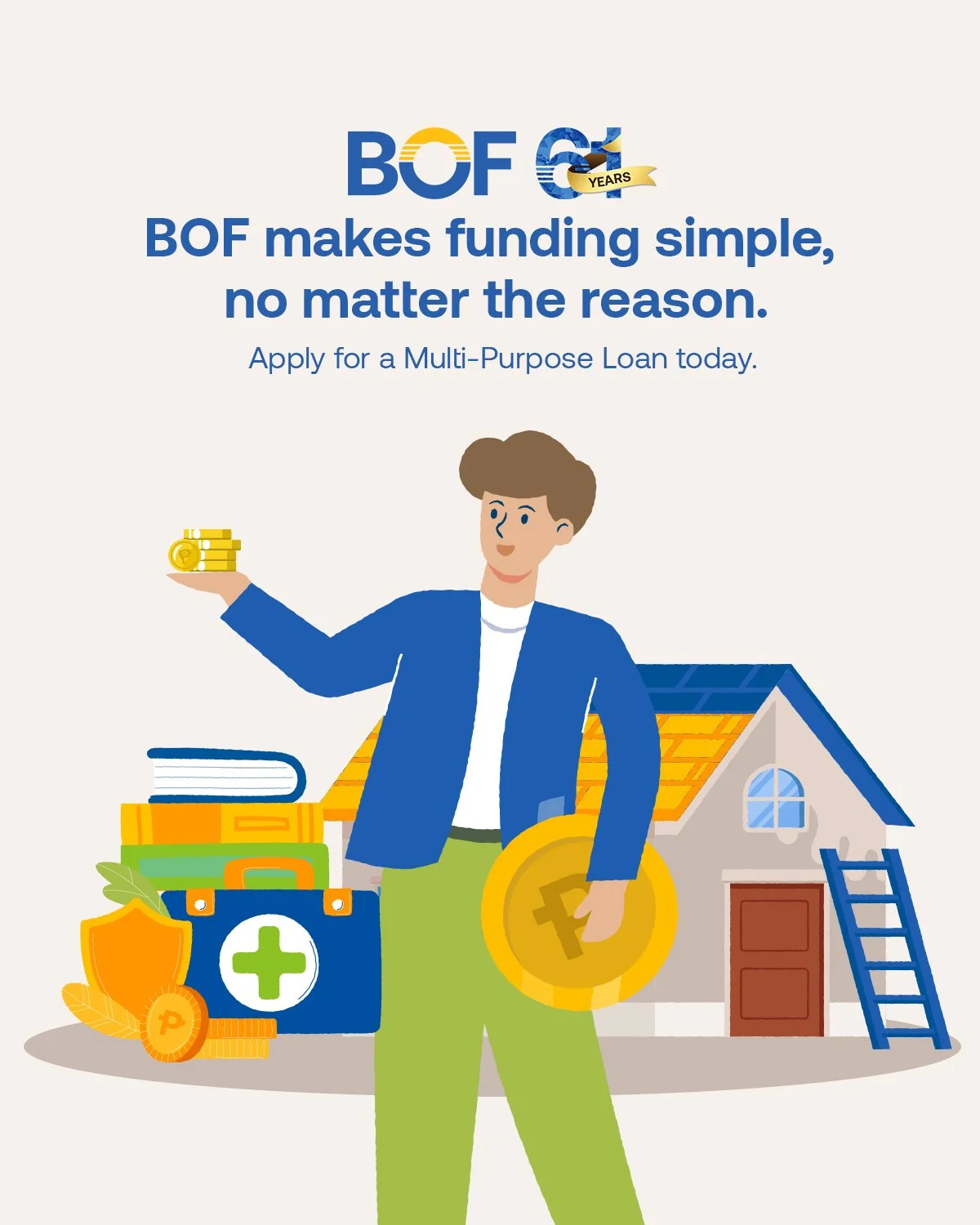From big goals to an unexpected need, BOF is here to help you move forward with ease. Apply today and get access to funds with flexible terms, and support that puts your needs first.
Visit your nearest BOF Branch today.
#BOF
BOF, Inc. (A Rural Ban