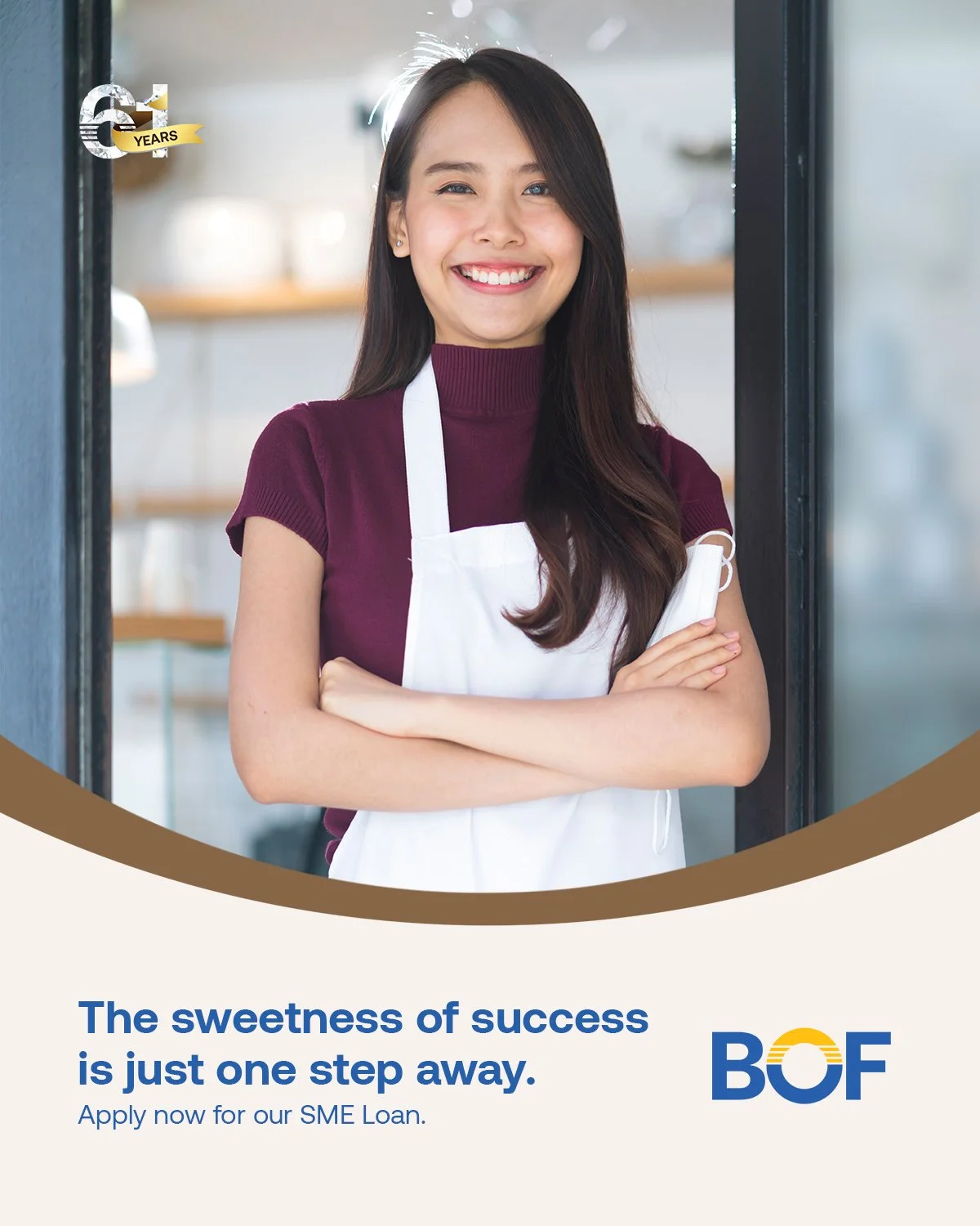 Your sweet business dreams need just one right move with BOF's SME Loan.

Visit our website to know more. https://www.bof.com.ph/loans

#BOF

BOF, Inc. (A Rural Bank) is regulated by the Bangko Sentral ng Pilipinas (www.bsp.gov.ph) and deposits are i