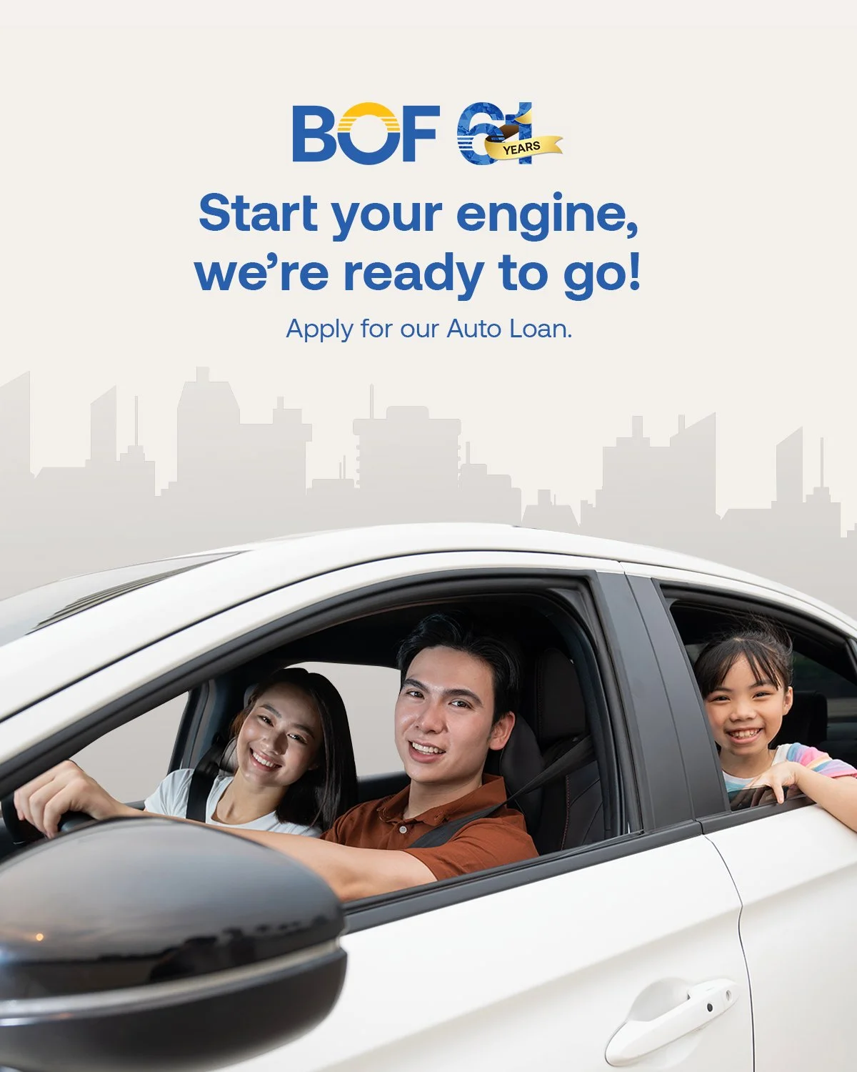 Make every drive unforgettable with the car you deserve. Whether it&rsquo;s road trips with family or adventures with friends, a BOF Auto Loan puts you in control, where you want to be. Fasten your seatbelt, the drive to your future starts here.

#BO