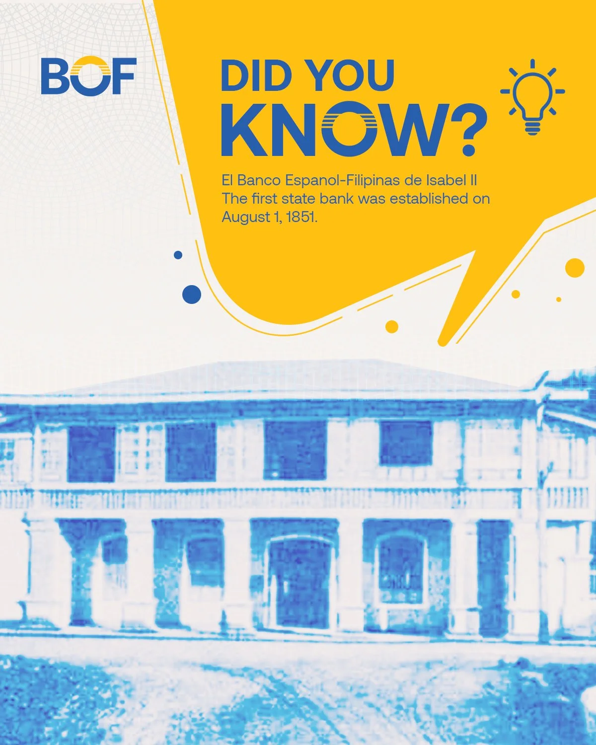 From the earliest banks to today's modern world, progress has always been the goal, BOF keeps that momentum alive.

Visit us and experience banking made simpler, smarter, and made for you.

BOF, Inc. (A Rural Bank) is one with the Bangko Sentral ng P