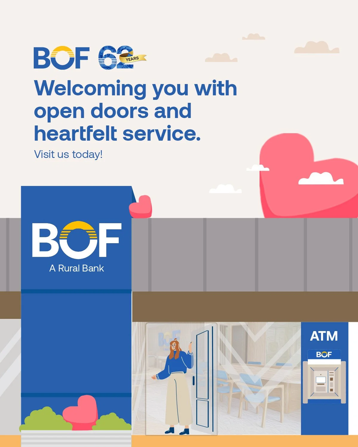 As things bloom this February, welcome the month and come visit your nearest BOF branch. Experience a season where savings feel sweeter, smiles grow brighter, and love finds its way into every transaction.

https://bof.com.ph/branches

#BOF

BOF, Inc