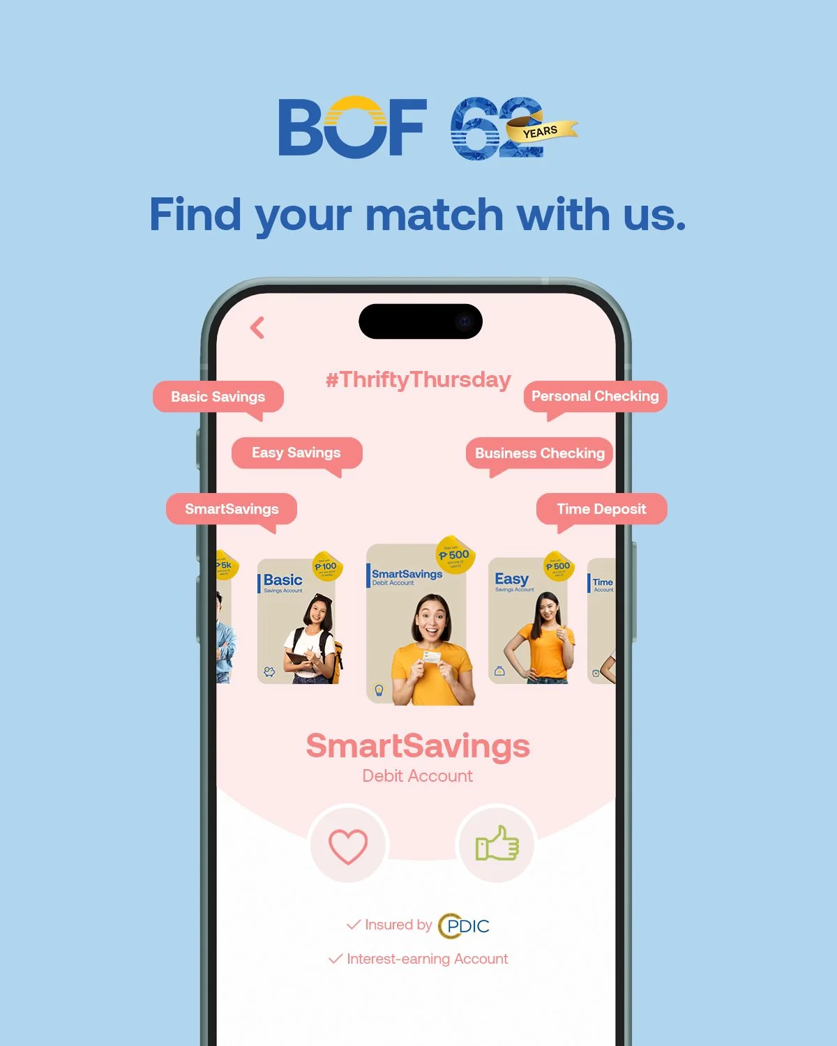 Roses are red, violets are blue, the perfect savings is waiting for you.

Pair your goals with the savings account that fits you best. Visit our website to learn more about our different deposit accounts.

https://bof.com.ph/passbook-accounts

#BOF

