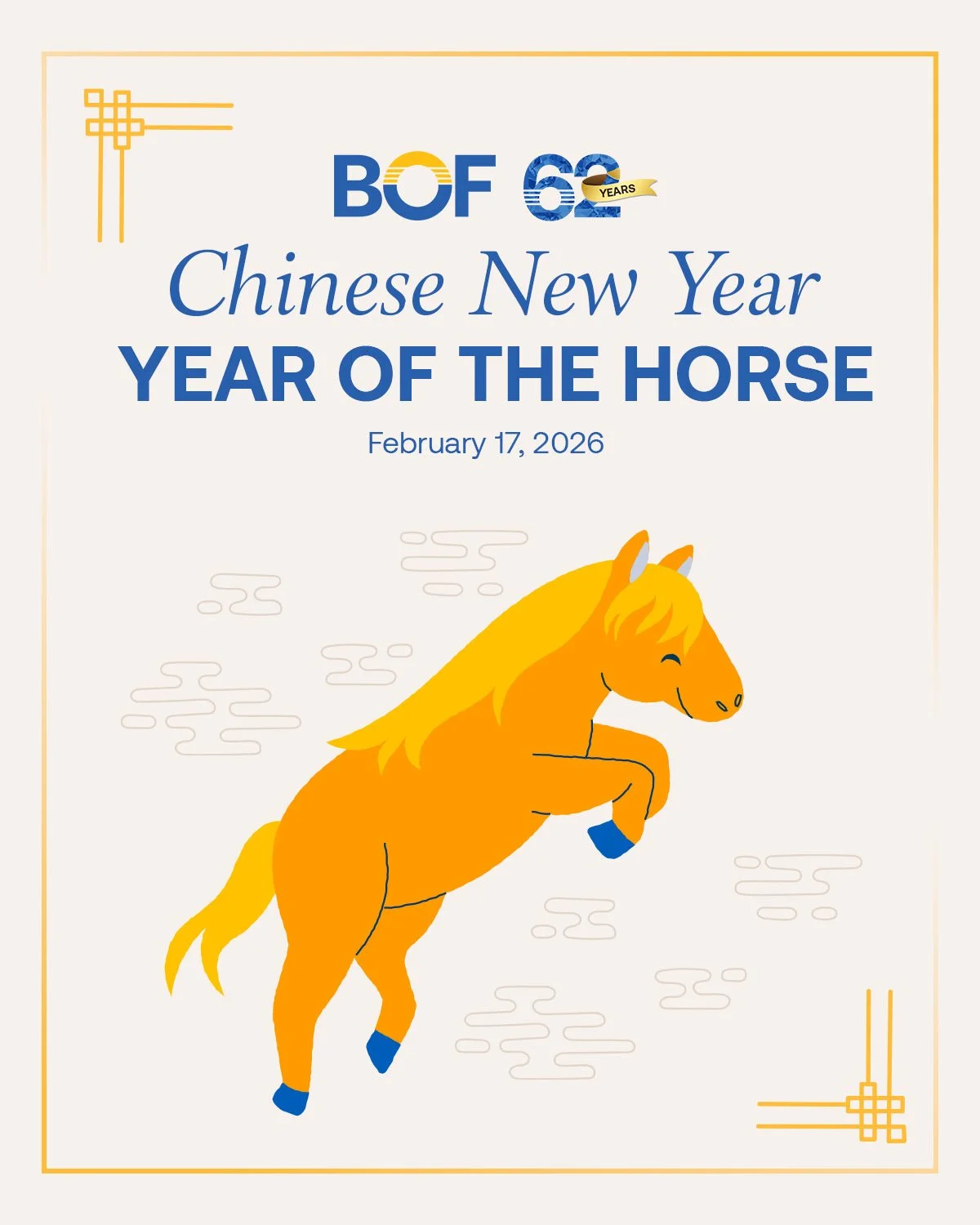 As the Year of the Horse begins, let BOF help you charge toward your goals with strength, speed, and unwavering support.

https://bof.com.ph

#BOF

BOF, Inc. (A Rural Bank) is regulated by the Bangko Sentral ng Pilipinas (www.bsp.gov.ph) and deposits